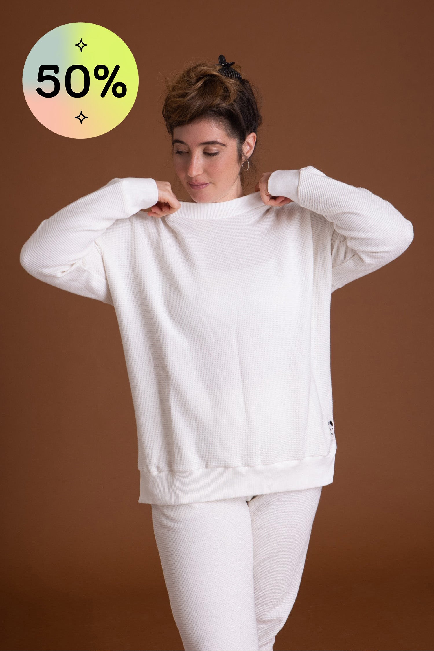 I'mPerfect Pique Sweatshirt 50%off