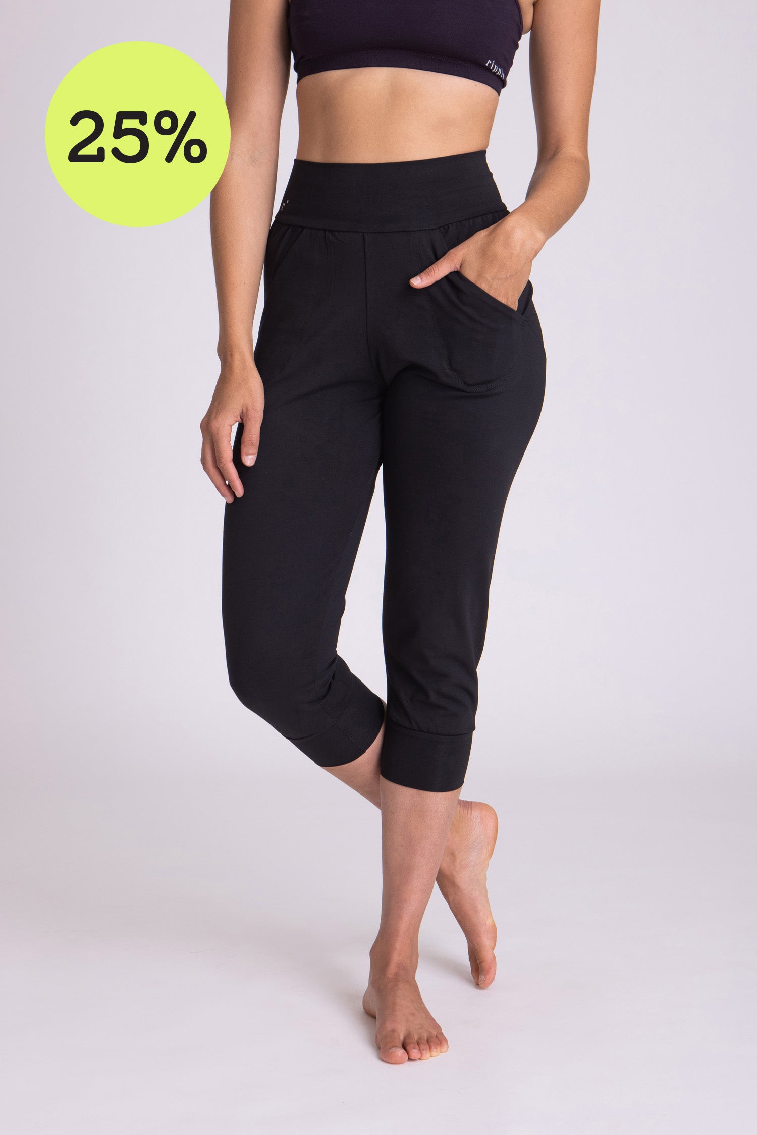 I'mPerfect Organic Cotton Slouchy Capri Pants 25%off