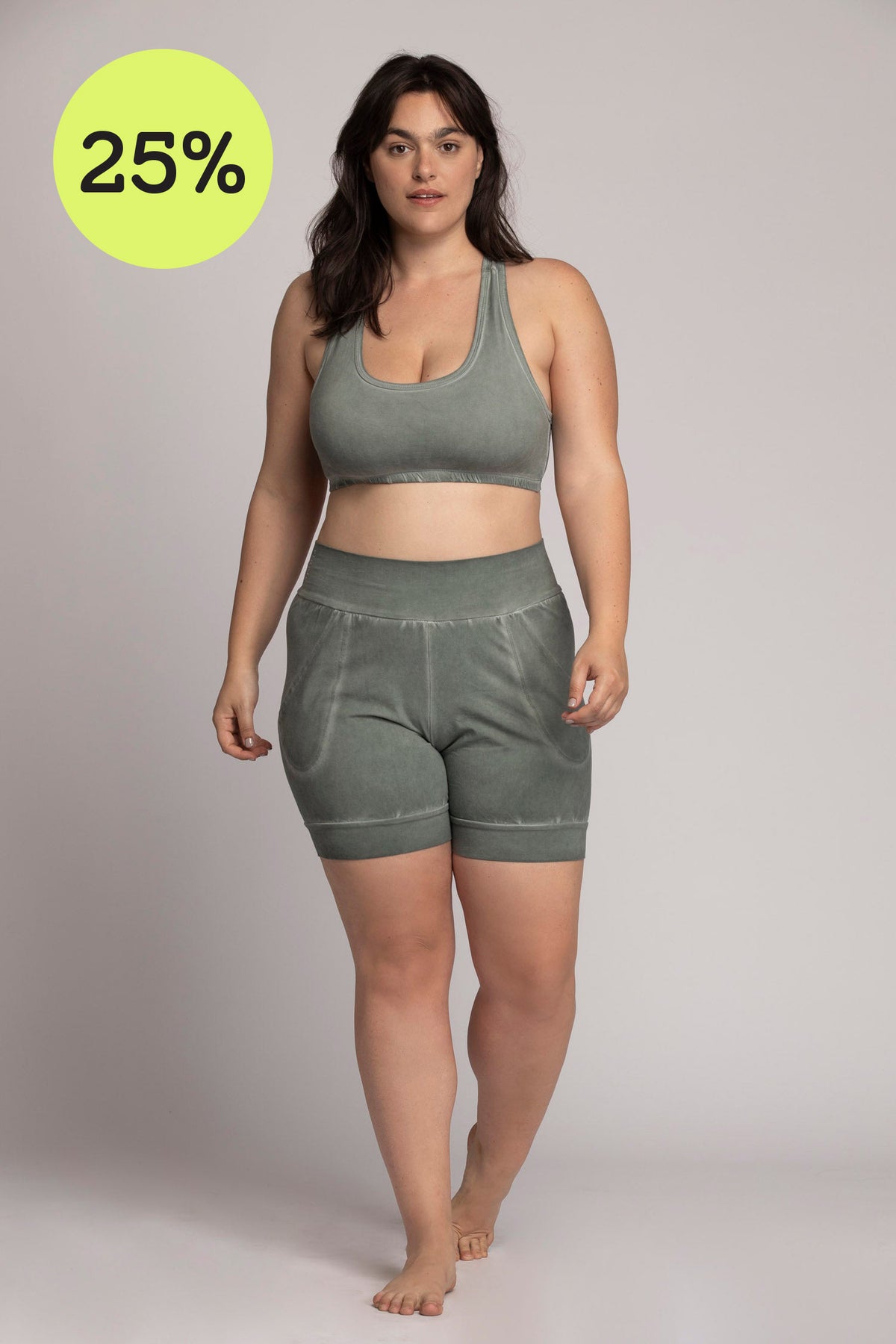 I&#39;mPerfect Stonewash Slouchy Yoga Shorts 25%off