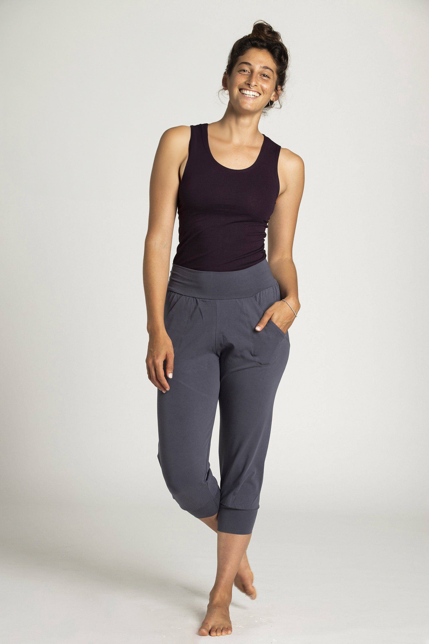 I'mPerfect Organic Cotton Slouchy Capri Pants 50%off