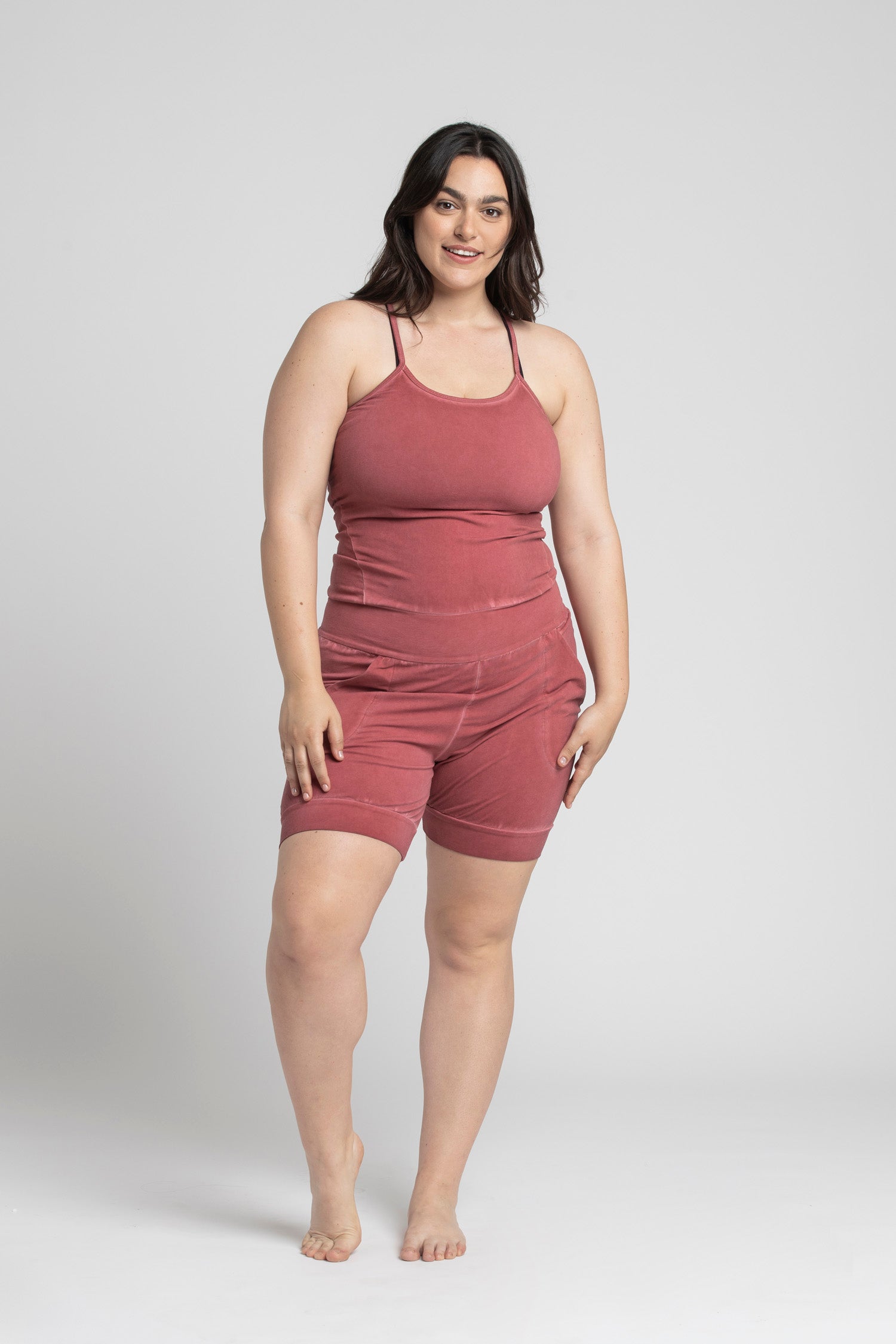 Stonewash Short Yoga Jumpsuit