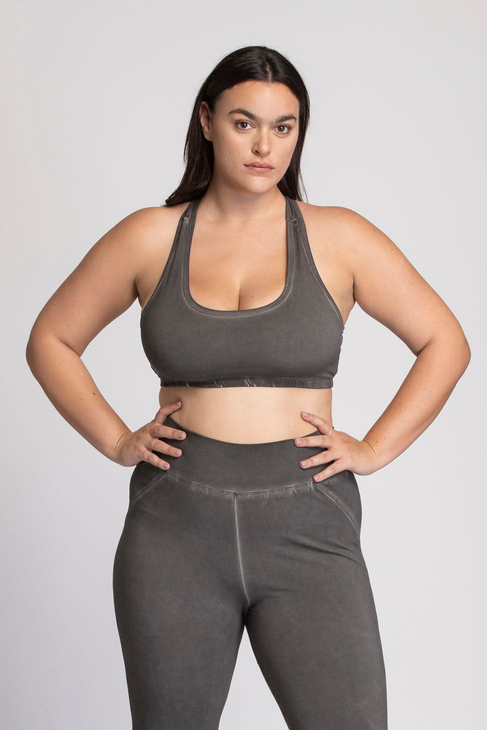 Stonewash Racer-Back Bra