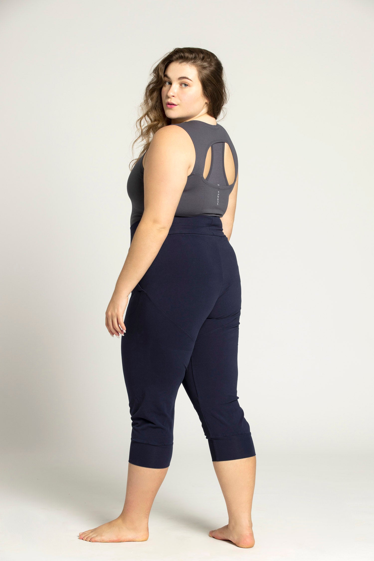 Organic Cotton Half Moon Open Back Tank Top