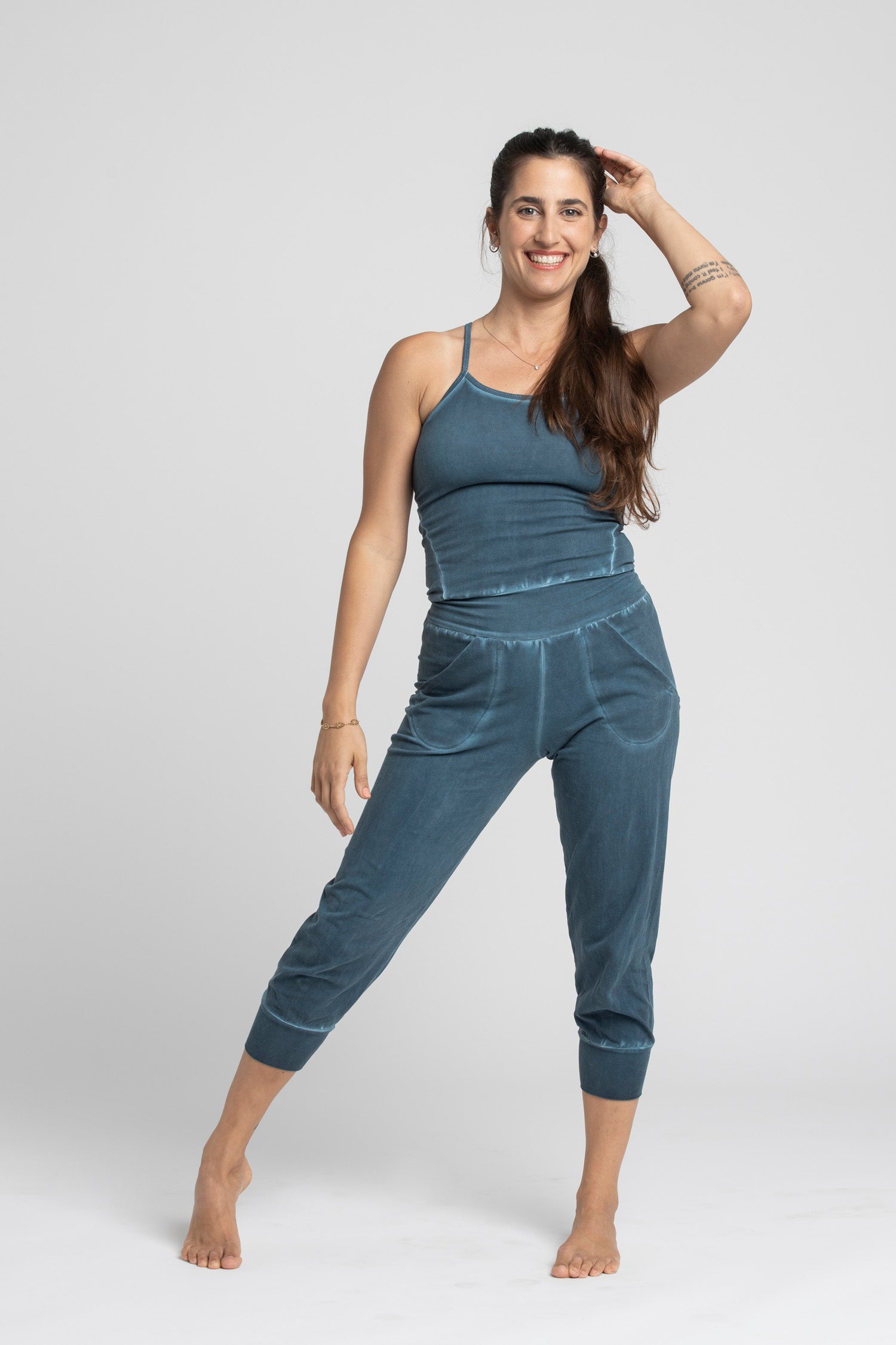 I'mPerfect Stonewash Yoga Jumpsuit 35%off
