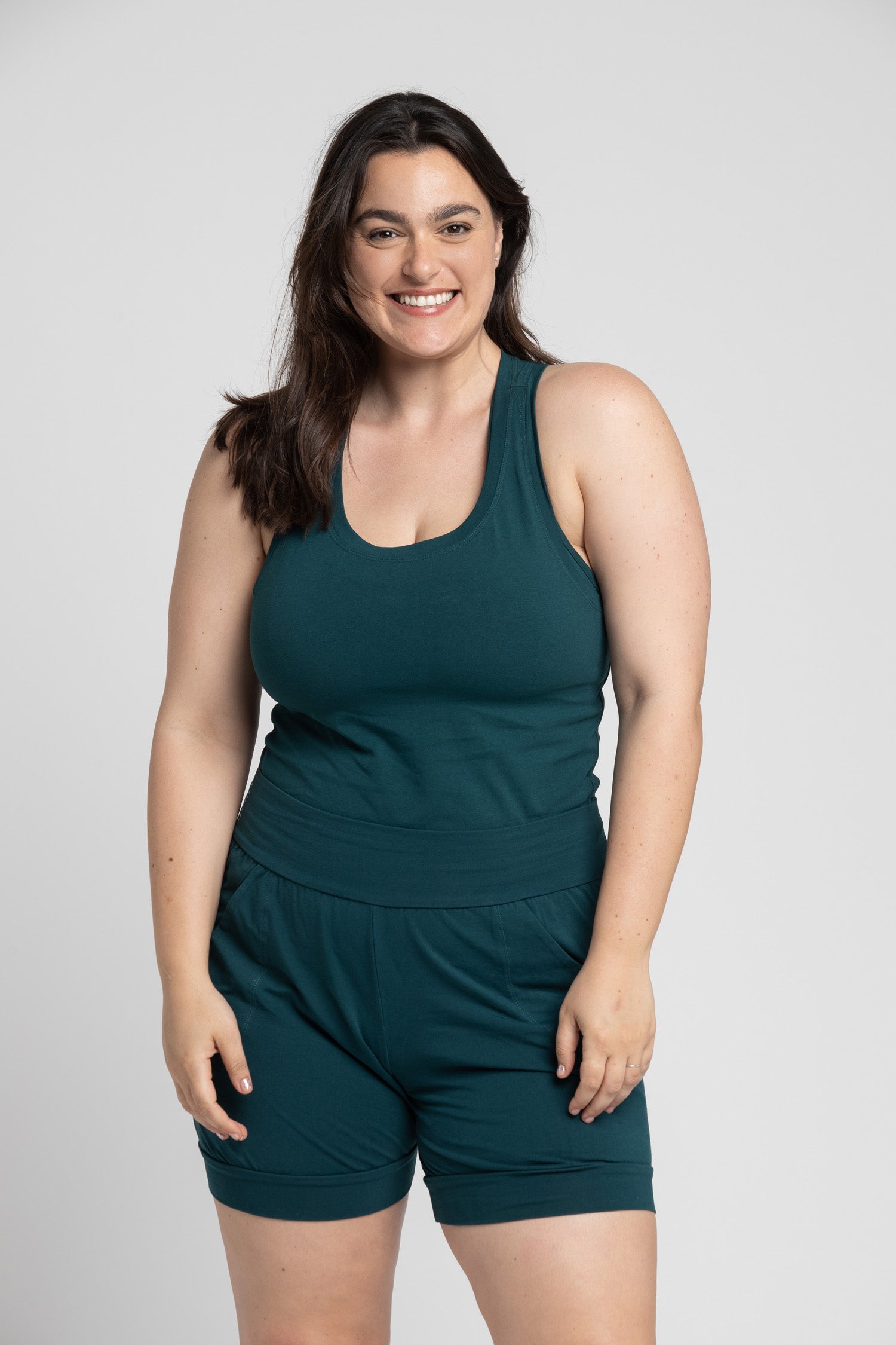 I'mPerfect Organic Cotton Racer Tank Top 35%off