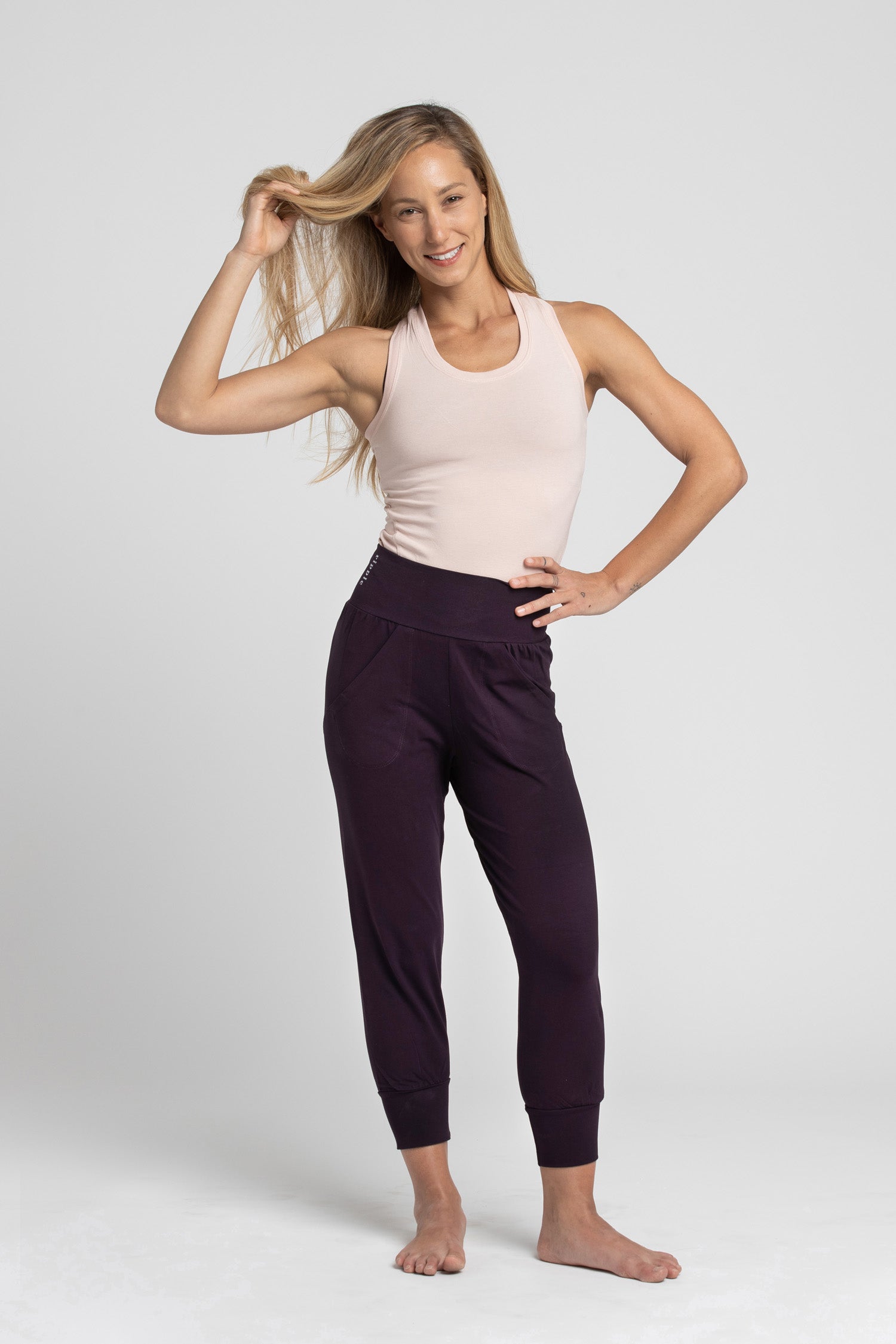  YAWOTS Women Dress Pants Solid Color Yoga Pants High