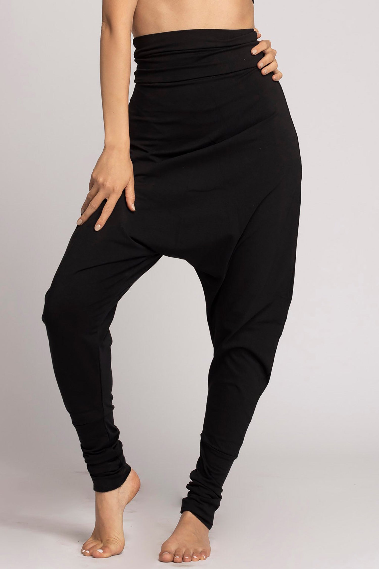 Nnifa Womens Harem Pants | Combo of 2 | Free Size 26-32 Inches (Black &  Beige) : Amazon.in: Fashion