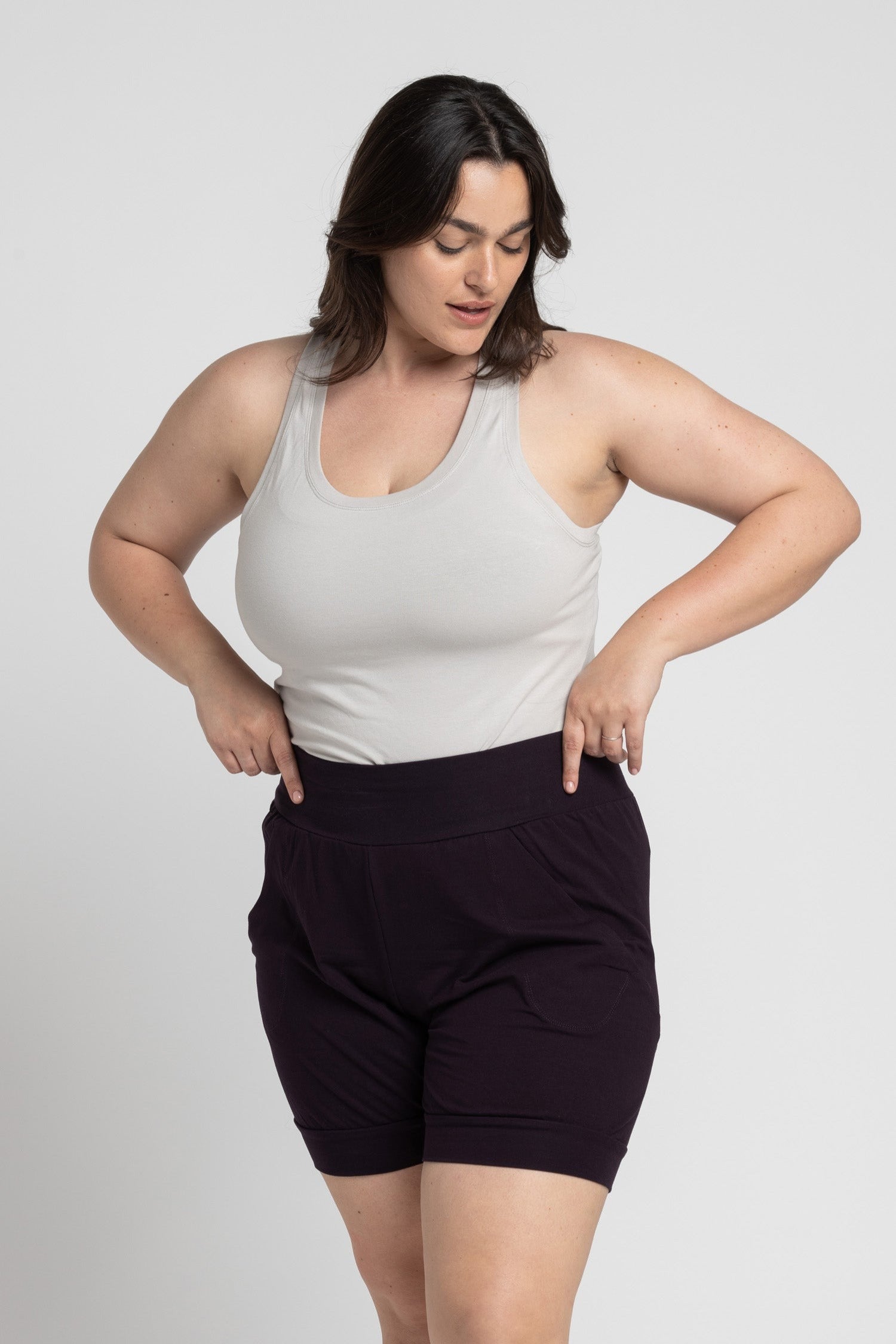 I'mPerfect Soft Modal Racer Tank Top 25%off