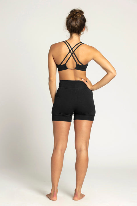 Short Culotte Donna Karan Noir - Taille Medium - Élastiquée à La Taille - Occasion Très Bon état