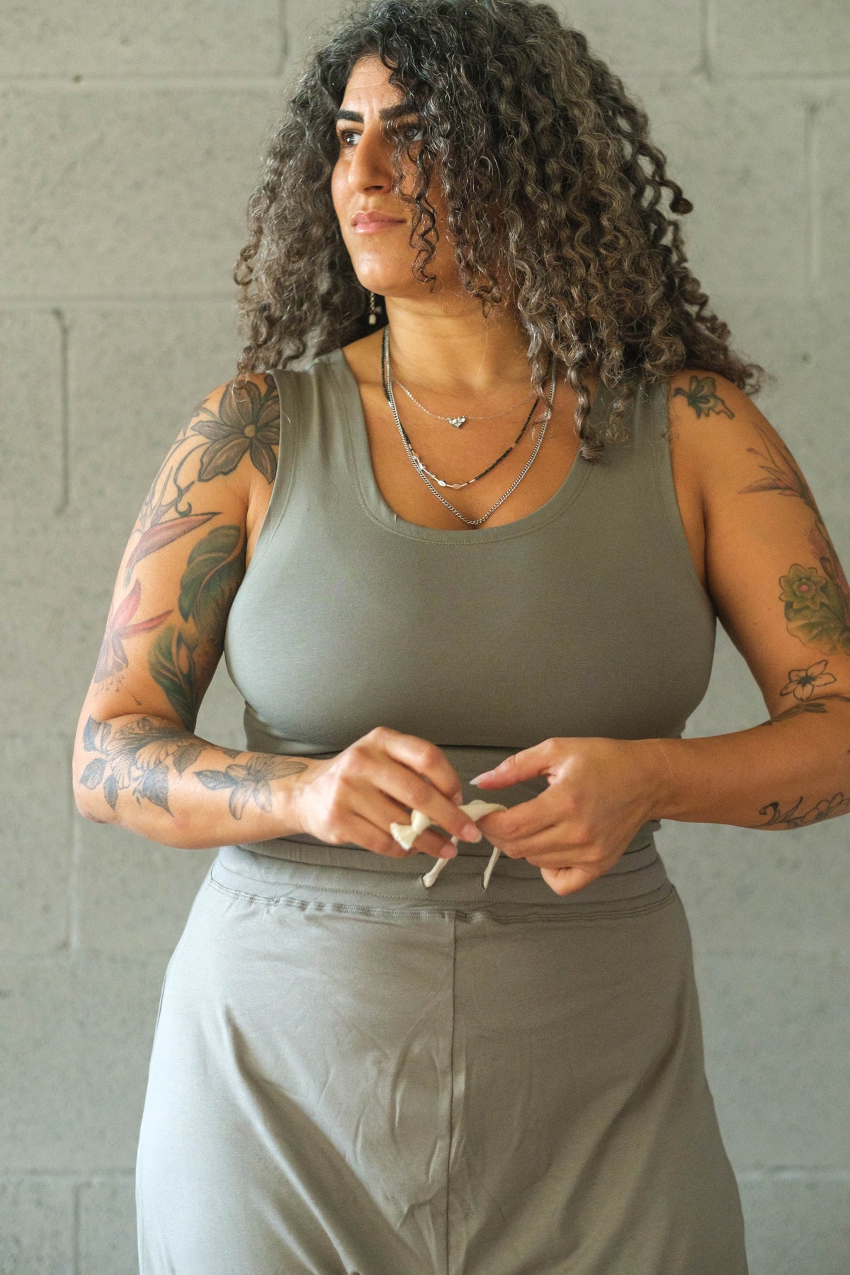 Soft Madal V Back Tank Top