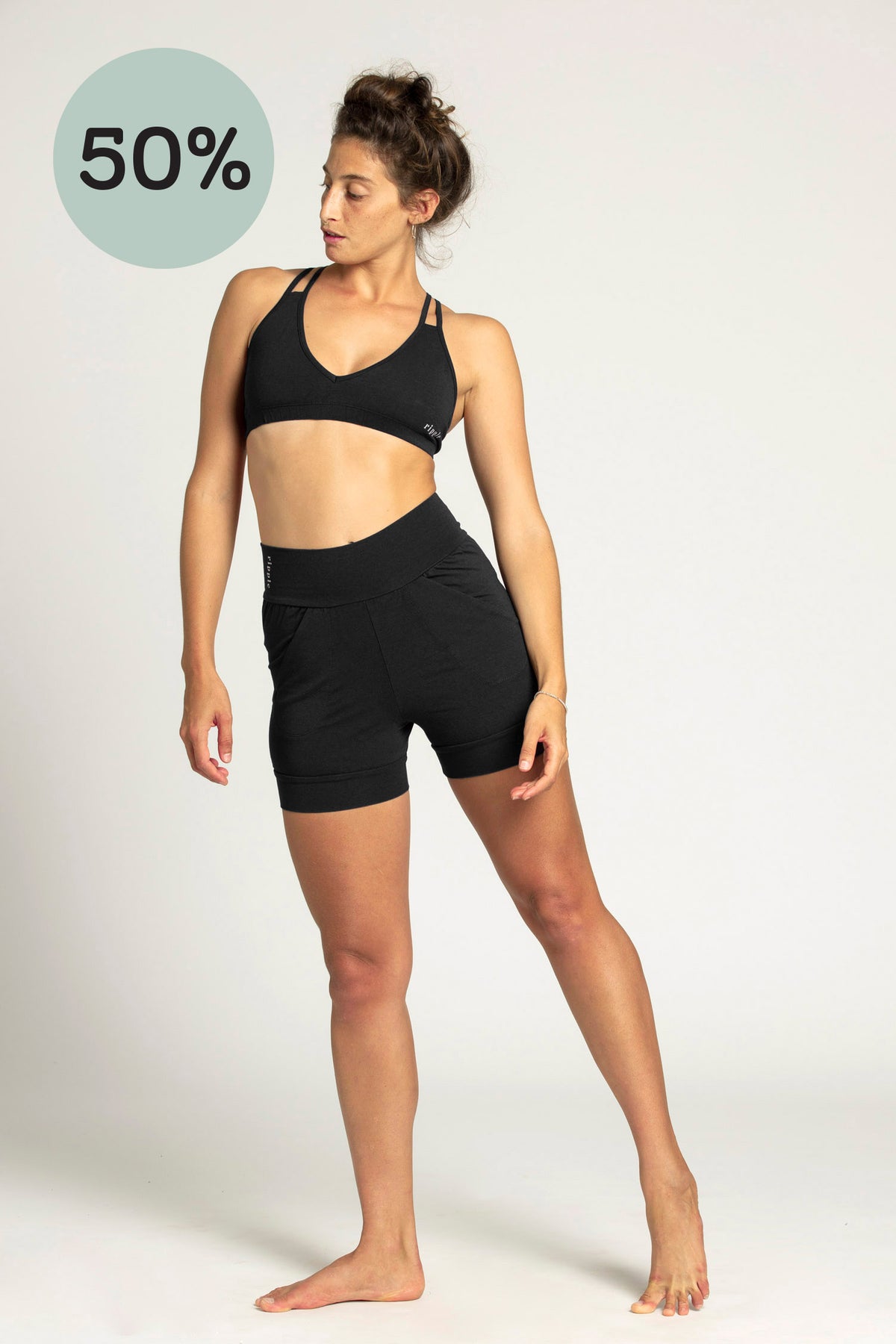 I&#39;mPerfect Organic Cotton Slouchy Shorts 50%off