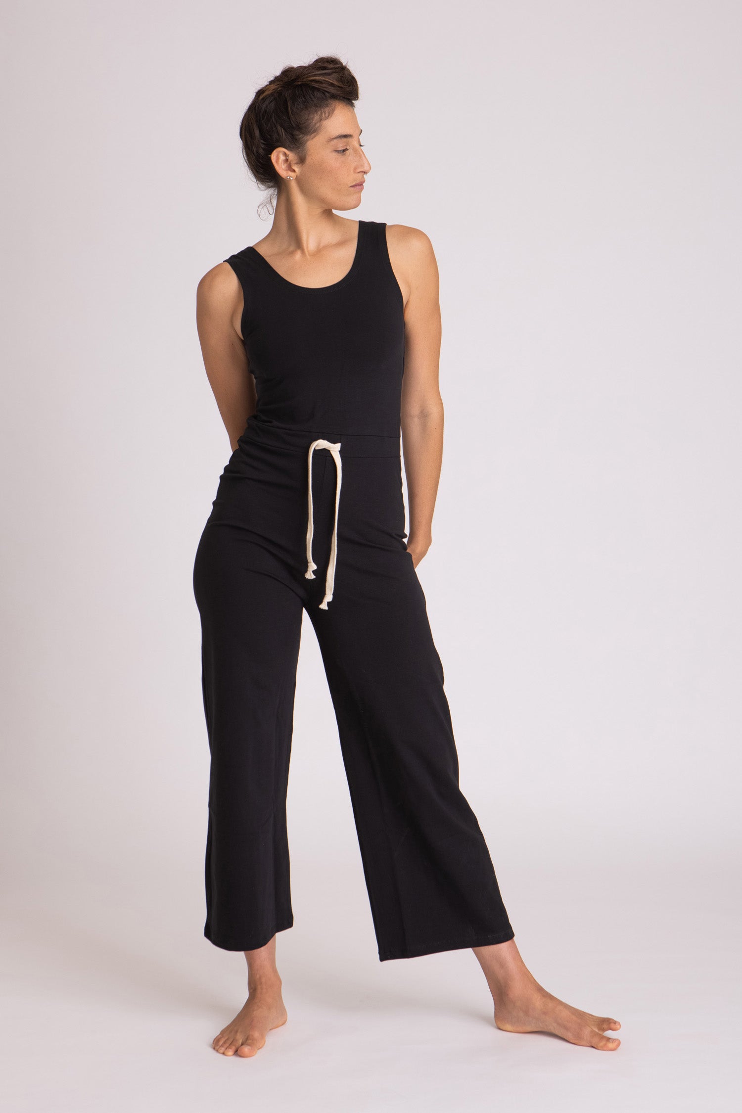 Rust Yoga Jumpsuit with Pockets