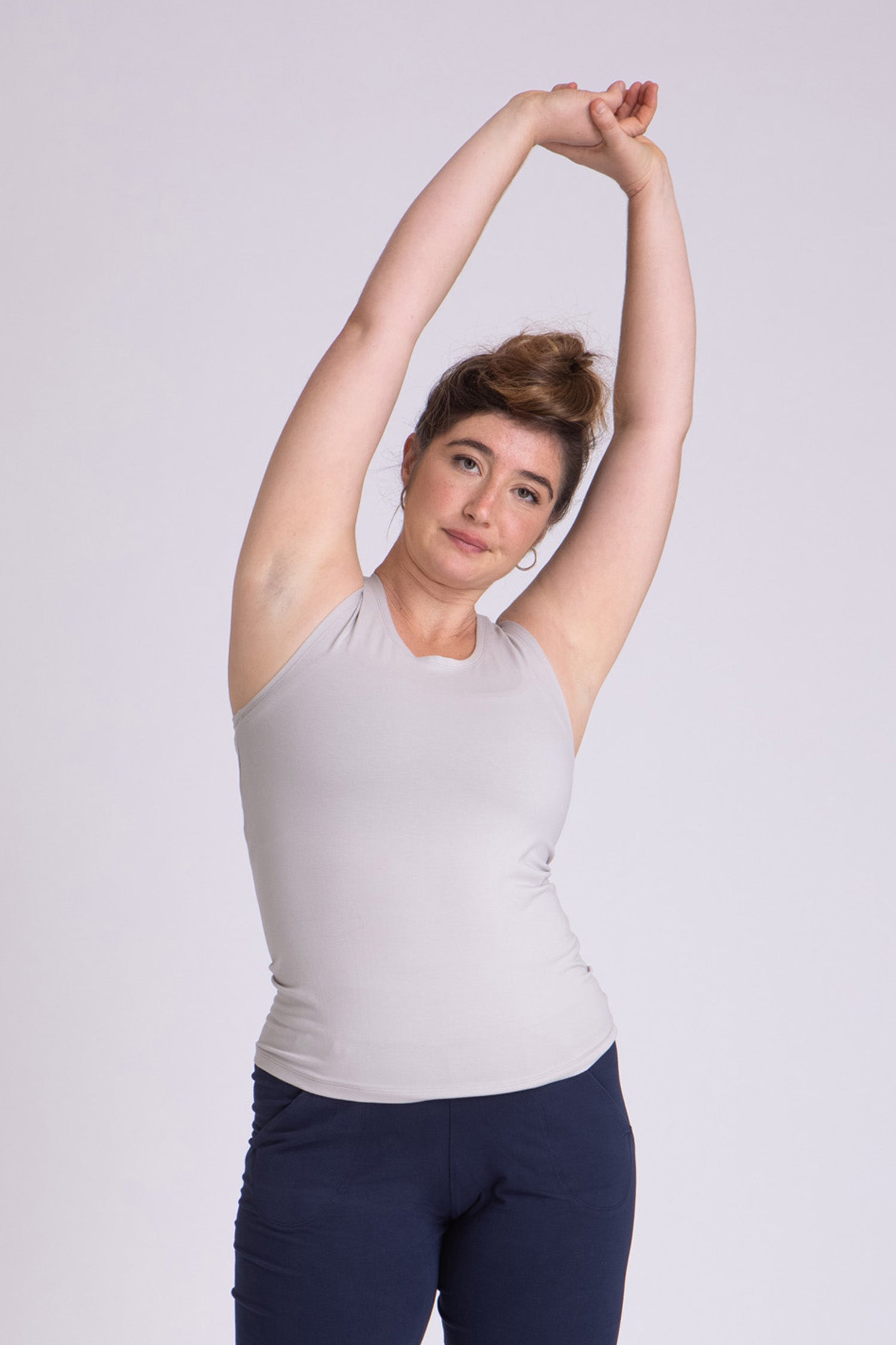 Half Moon Open Back Tank Top