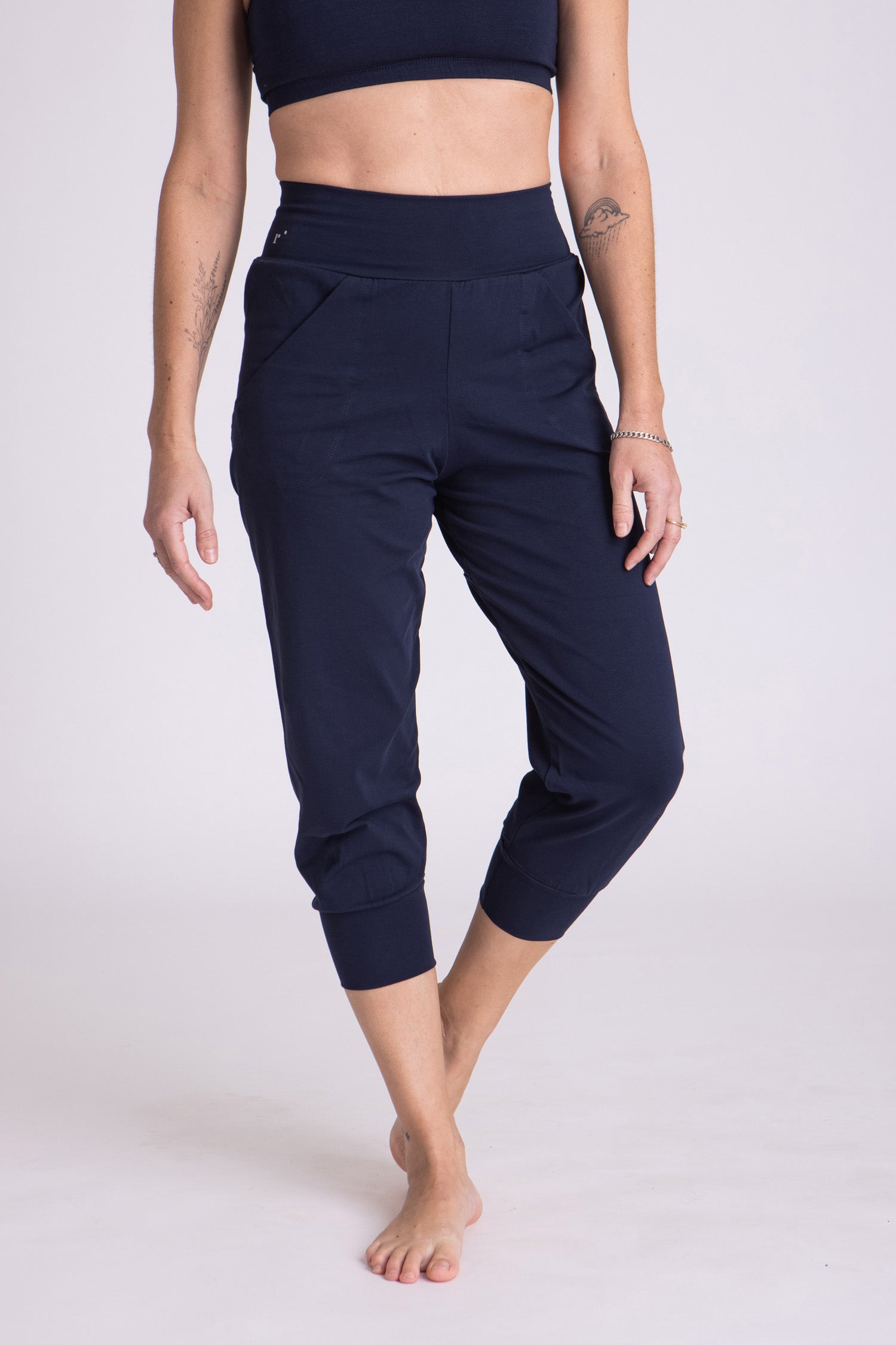 Organic Cotton Slouchy Capri Pants