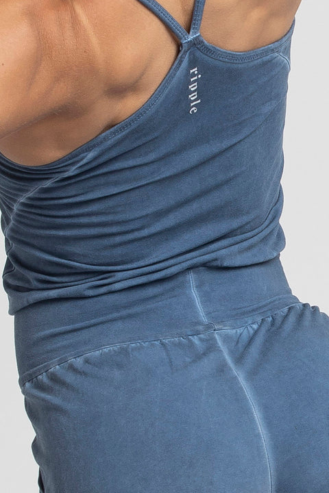 $160 Ripple Yoga Wear Black Organic Cotton Long Jumpsuit Size M | eBay