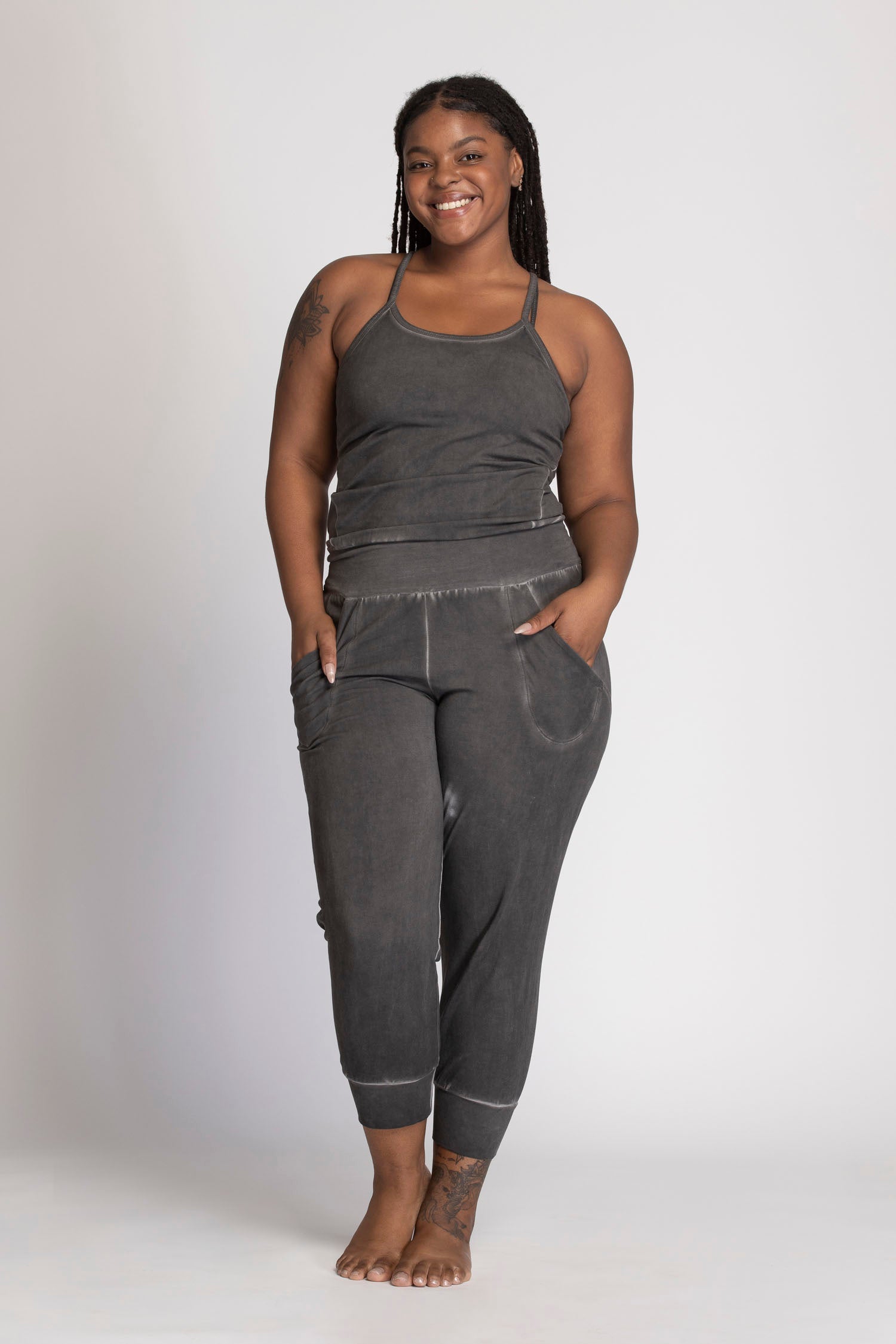 I'mPerfect Soft Stonewash Yoga Jumpsuit 50%off