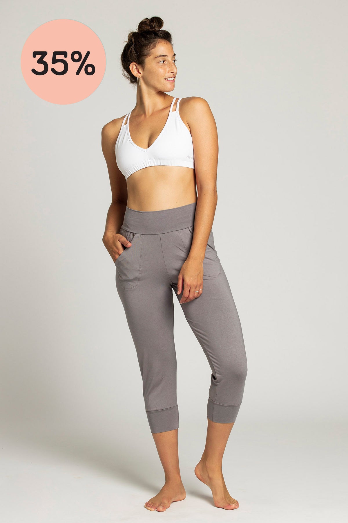 50%off I&#39;mPerfect Slouchy Capri Pants was 35%off