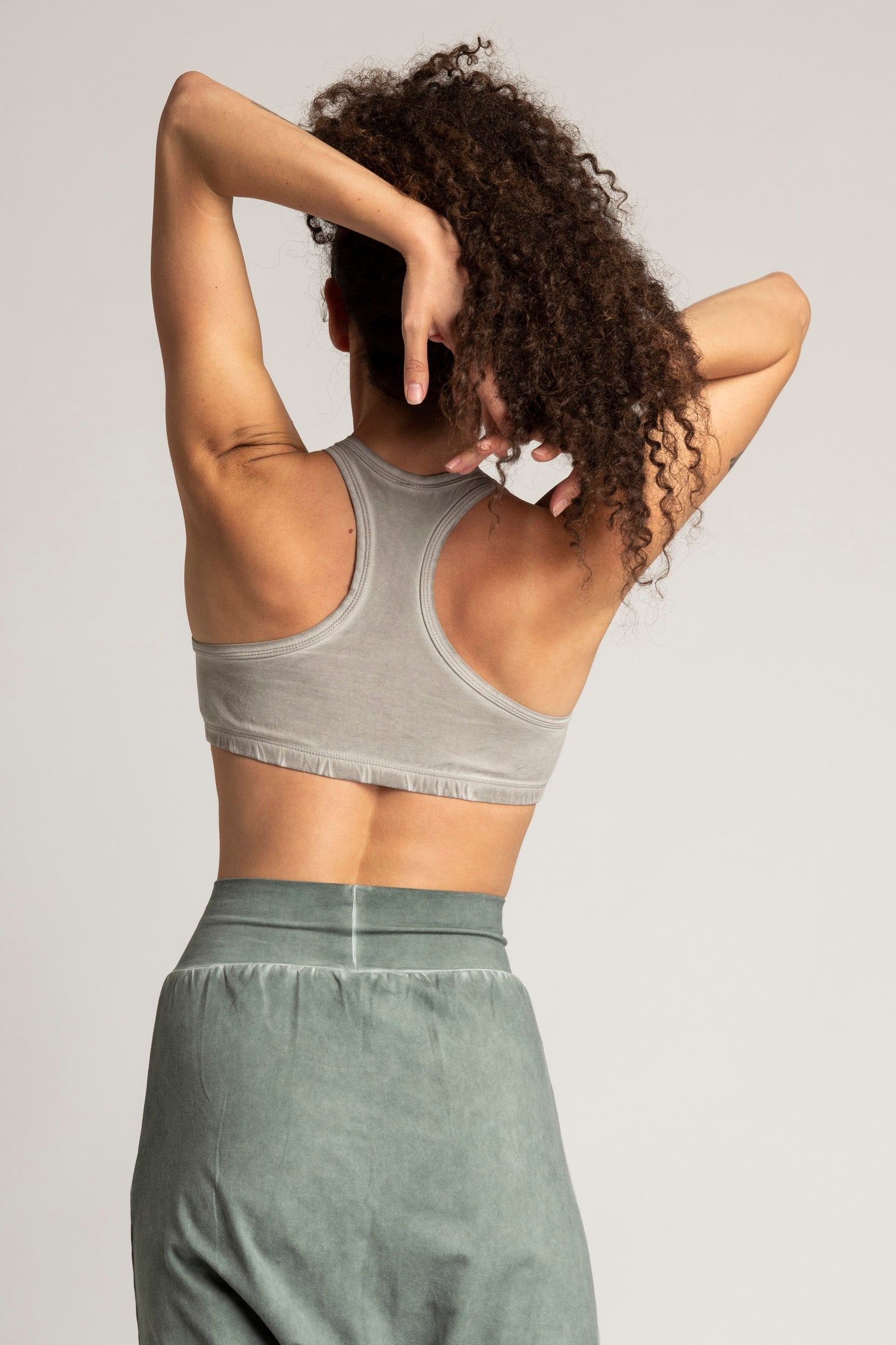 Stonewash Racer-Back Bra