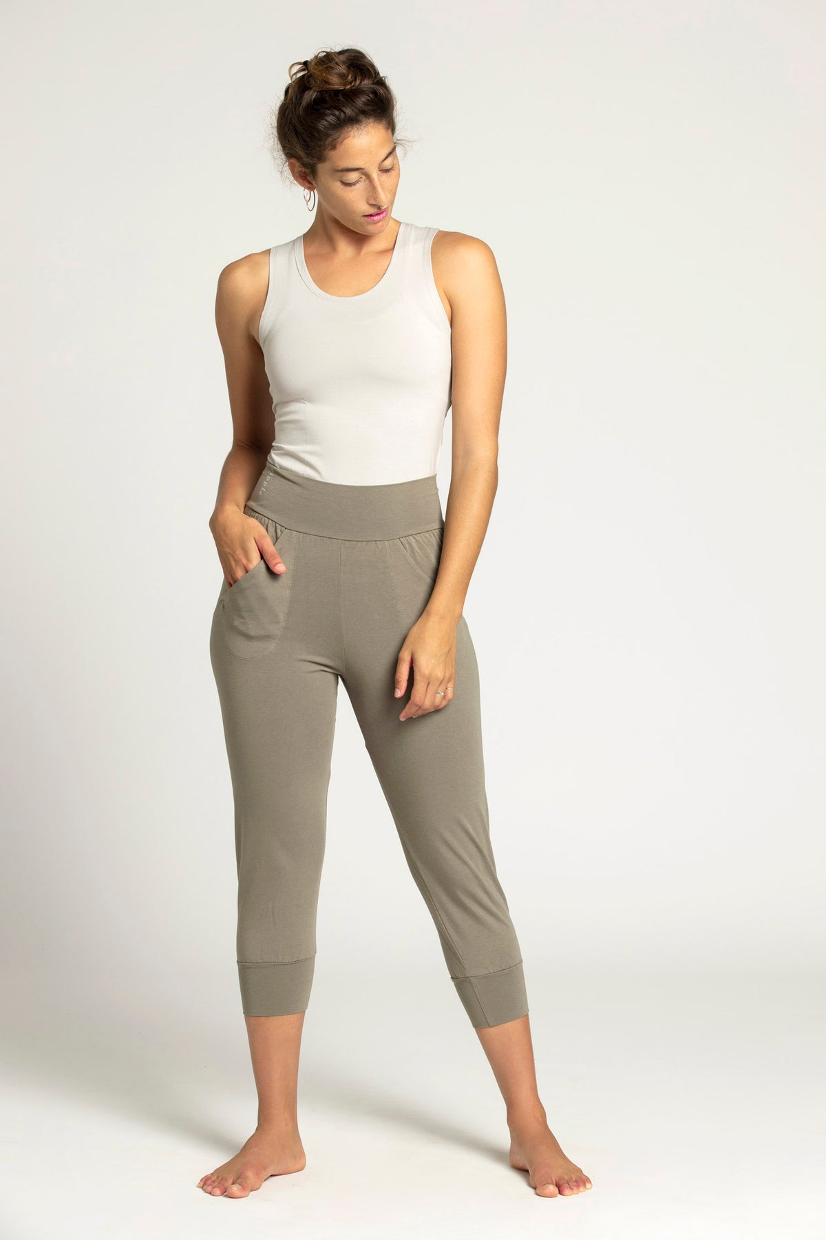 Slouchy Capri Pants - womens clothing - Ripple Yoga Wear