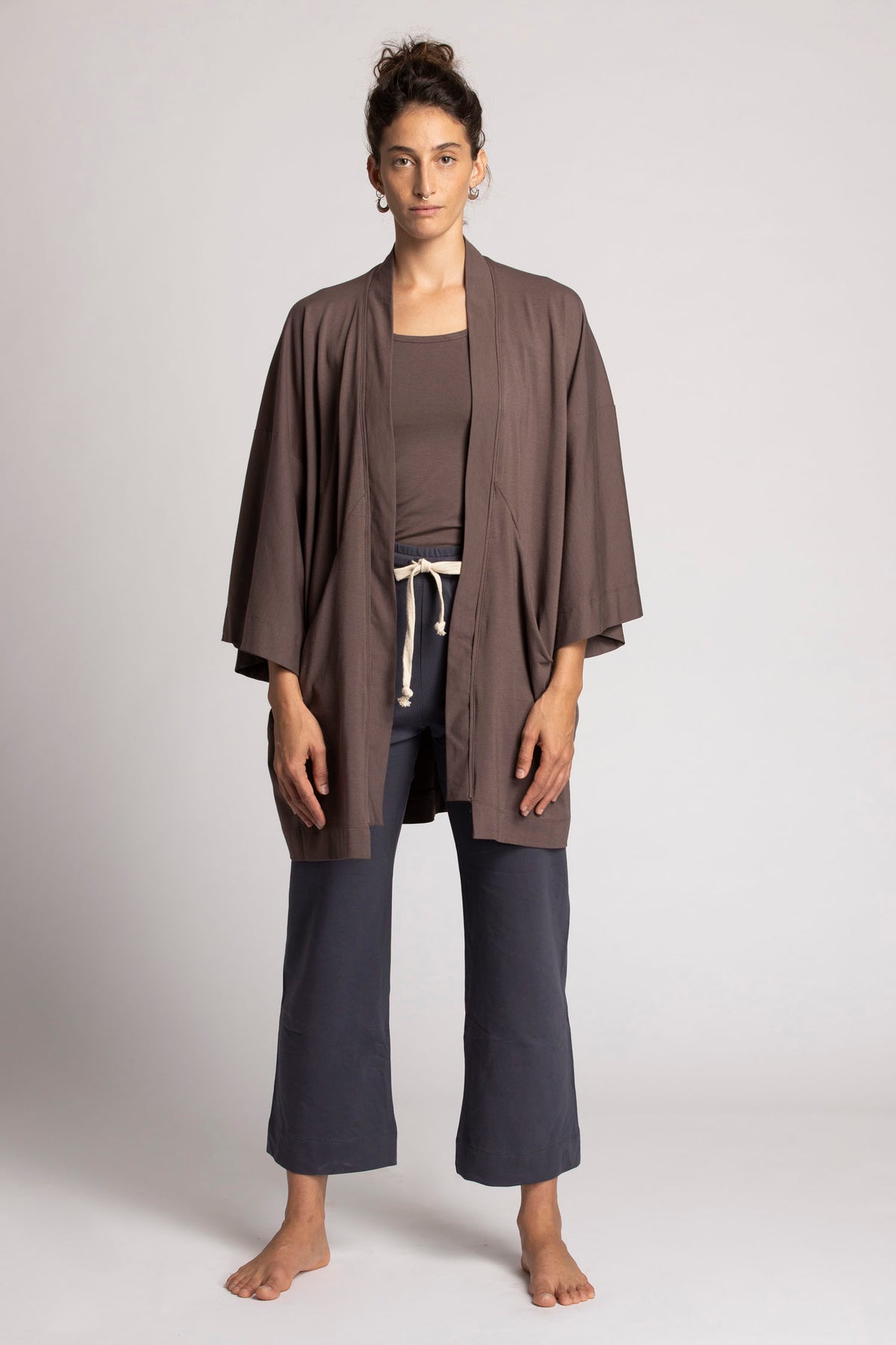 Soft Modal Lounge Kimono Cardigan