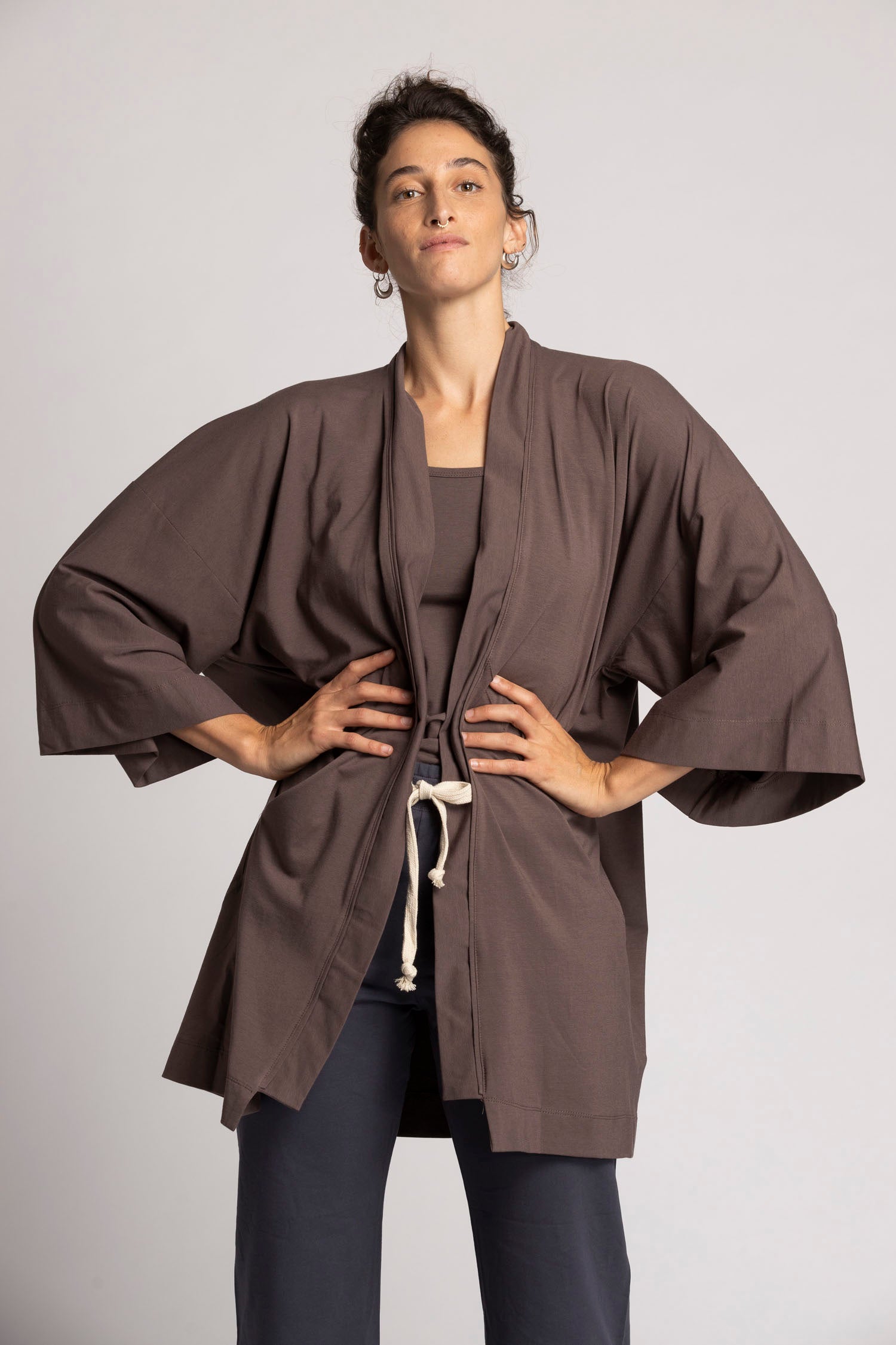 Soft Modal Lounge Kimono Cardigan