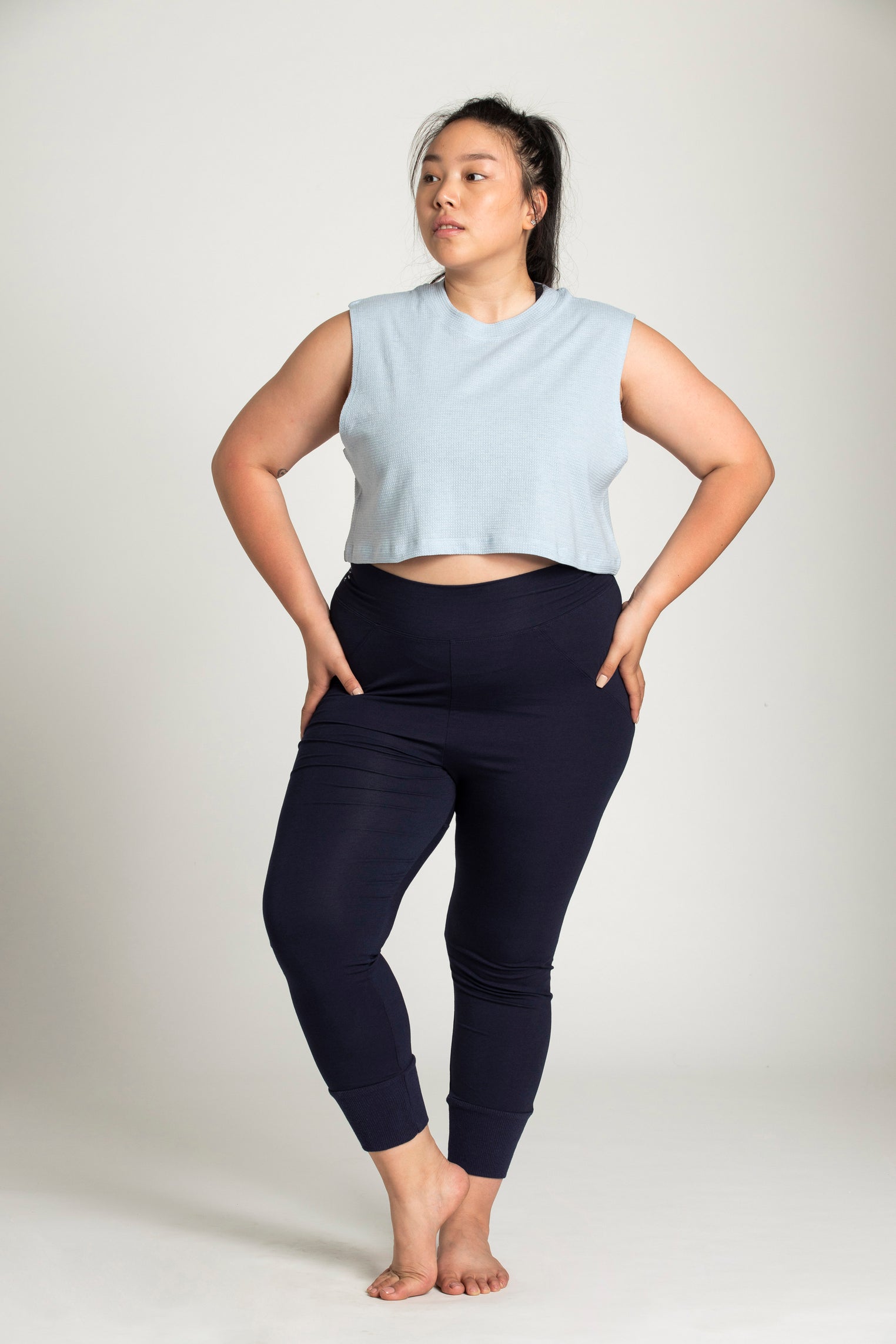 High Neck Crop Box Top