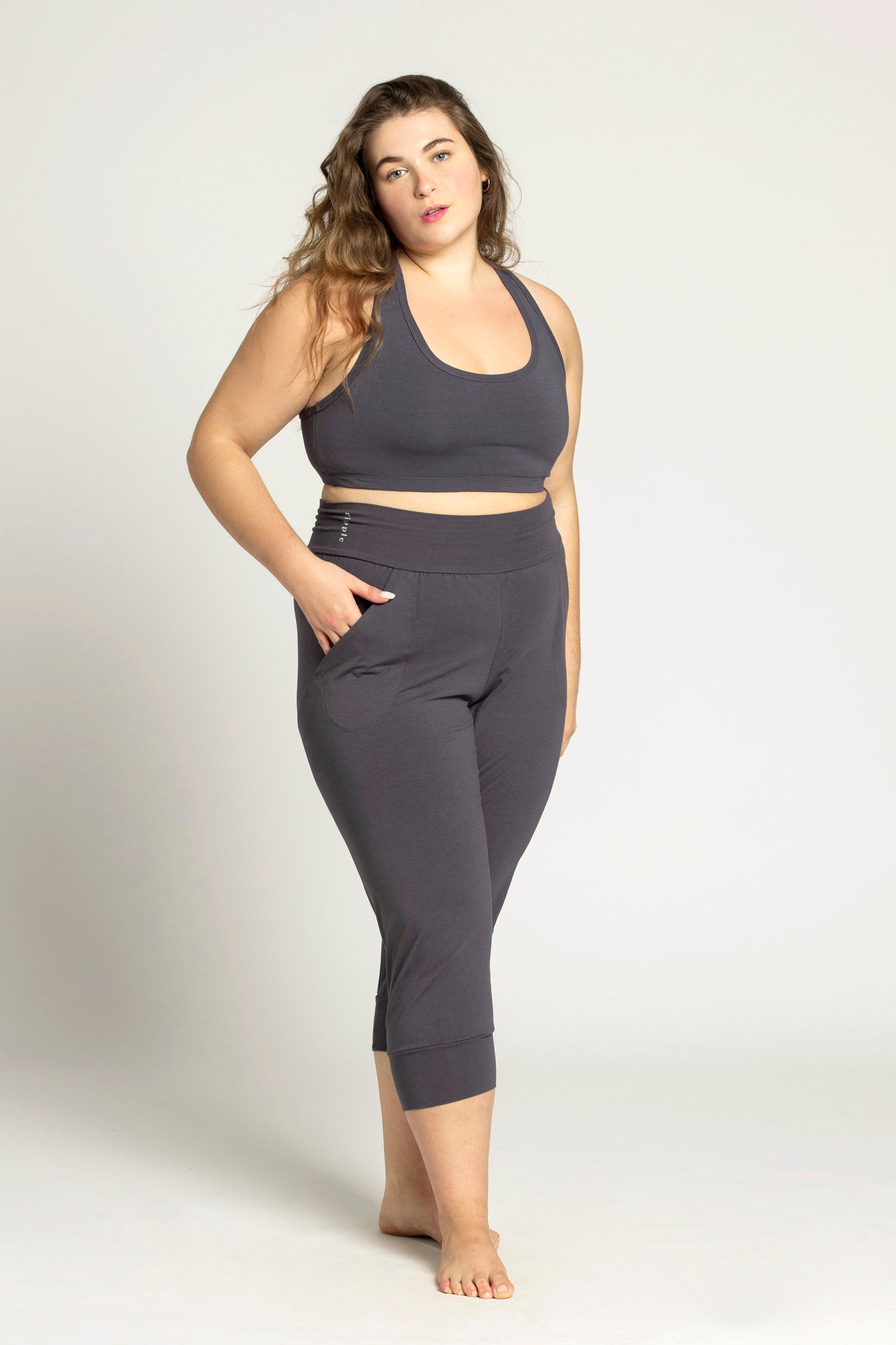 Organic Cotton Slouchy Capri Pants