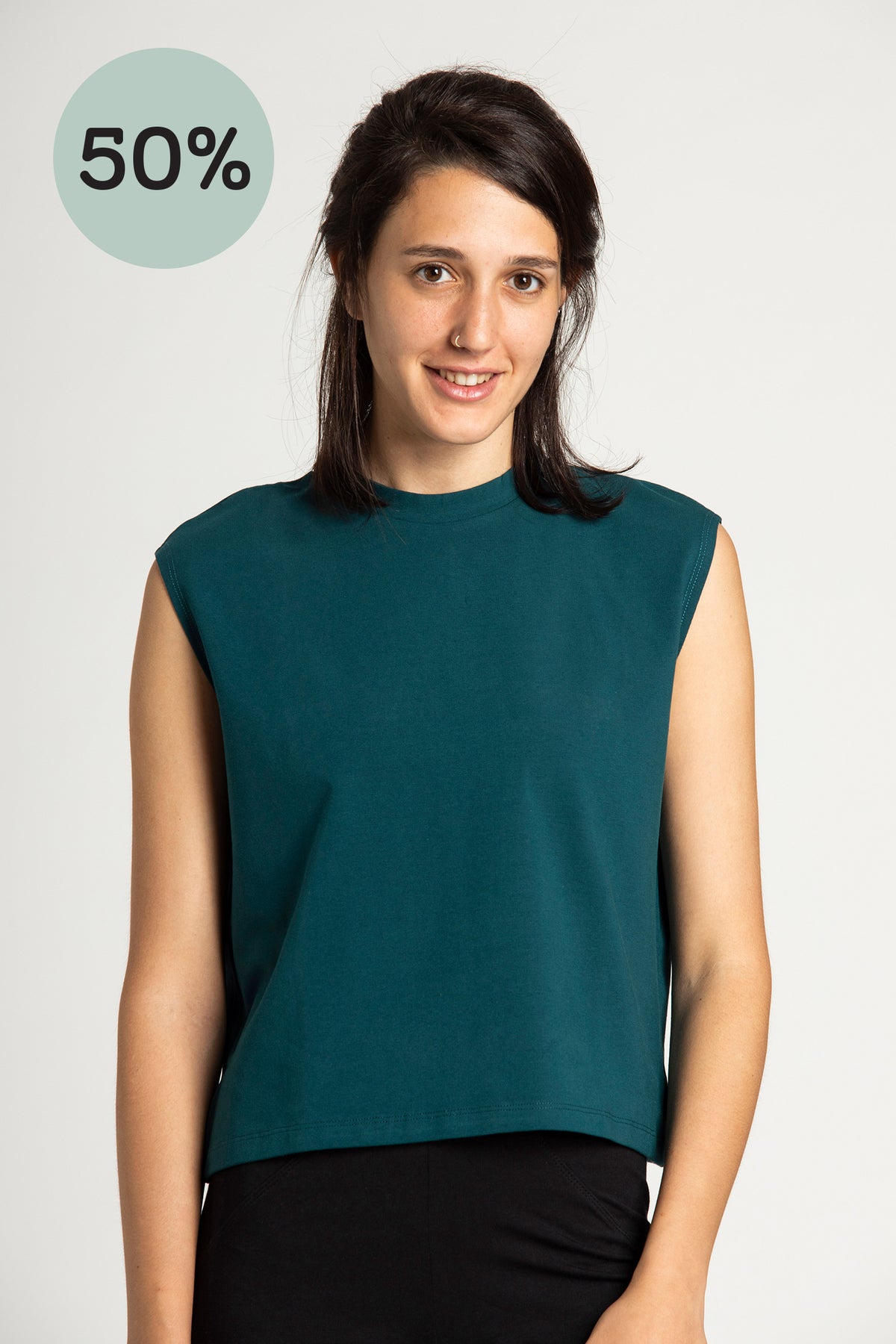 I&#39;mPerfect Organic Cotton Cup Sleeve Top 50%off