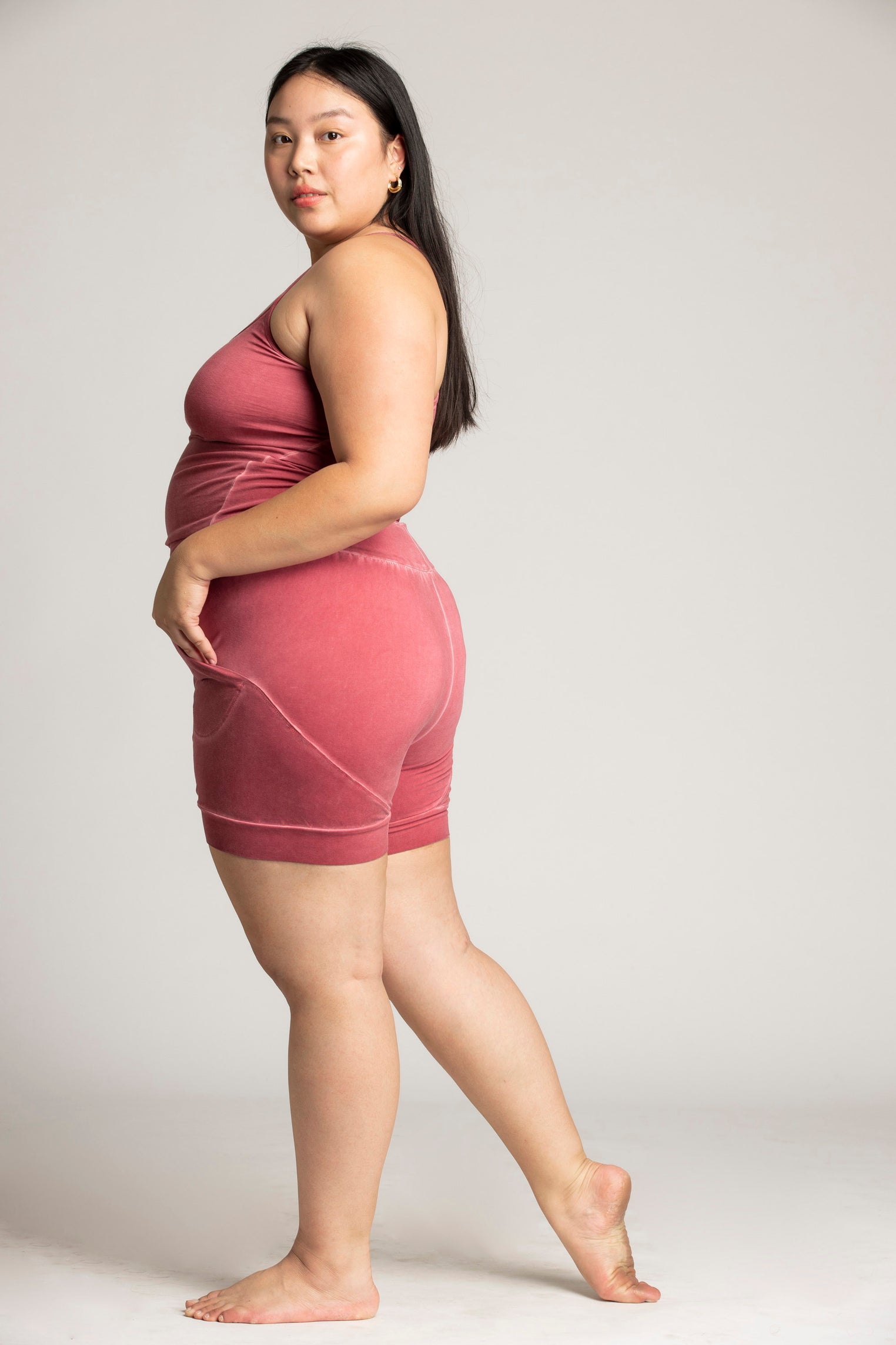 Stonewash Short Yoga Jumpsuit