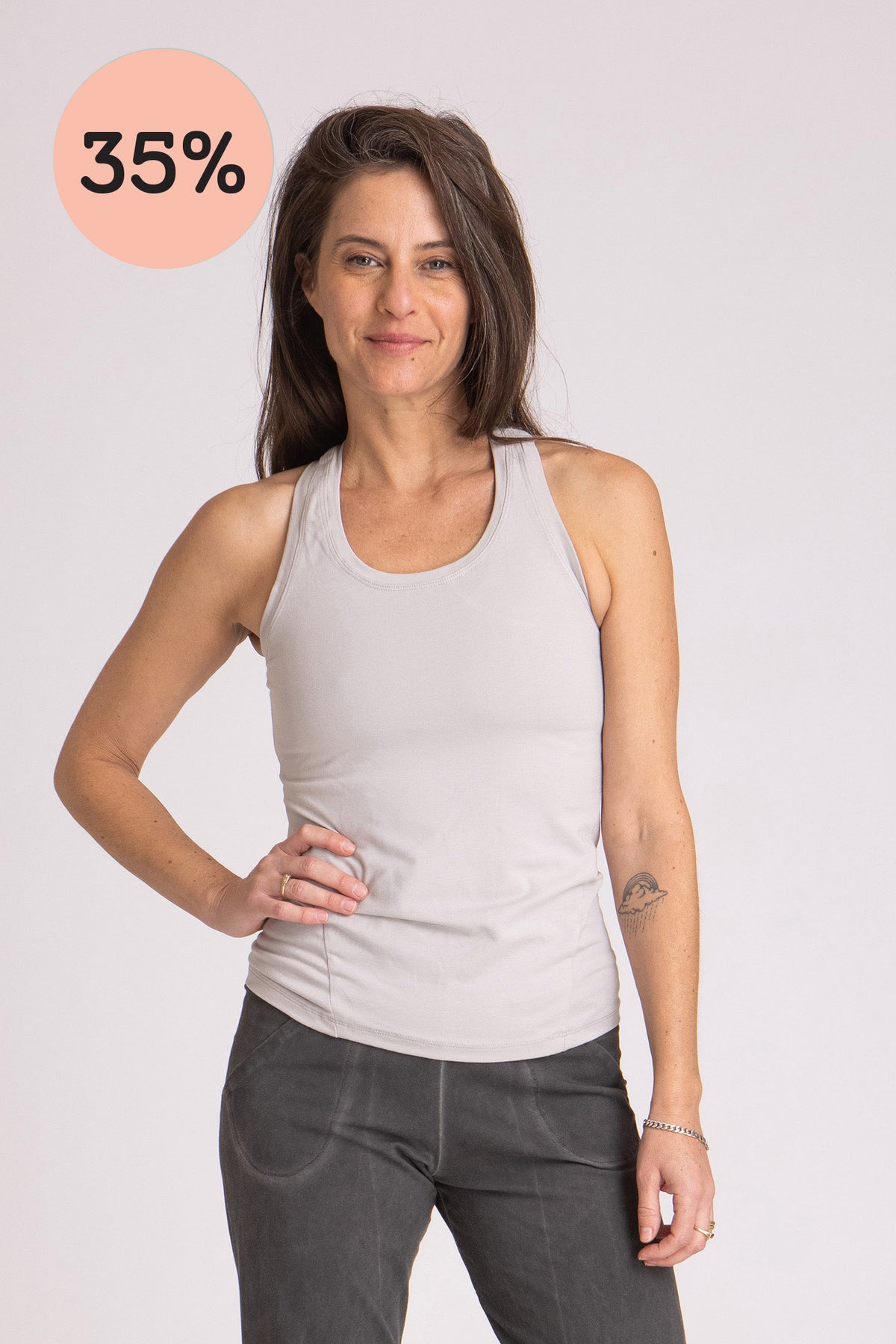 I&#39;mPerfect Soft Modal Racer Tank Top 35%off