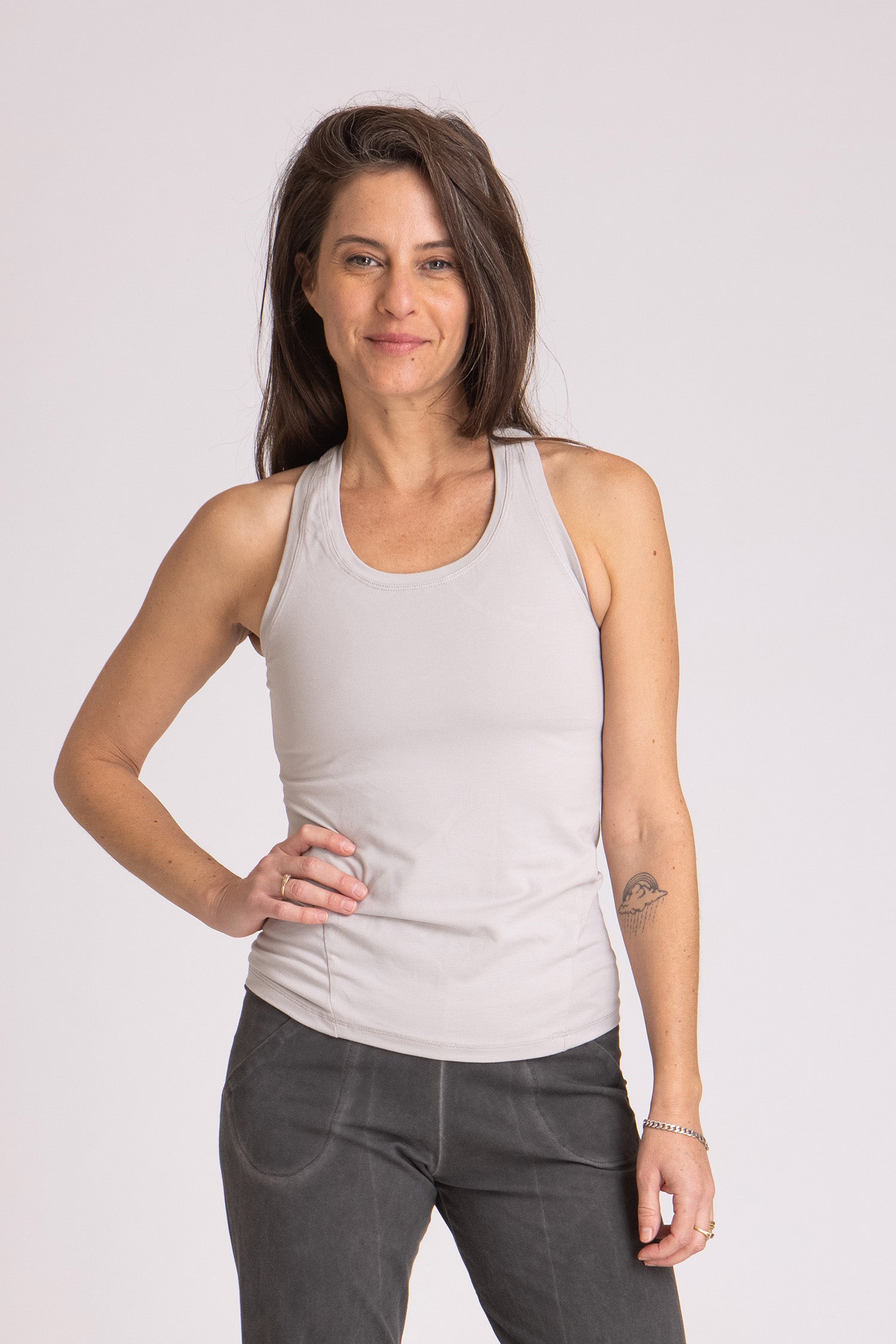 I'mPerfect Soft Modal Racer Tank Top 50%off