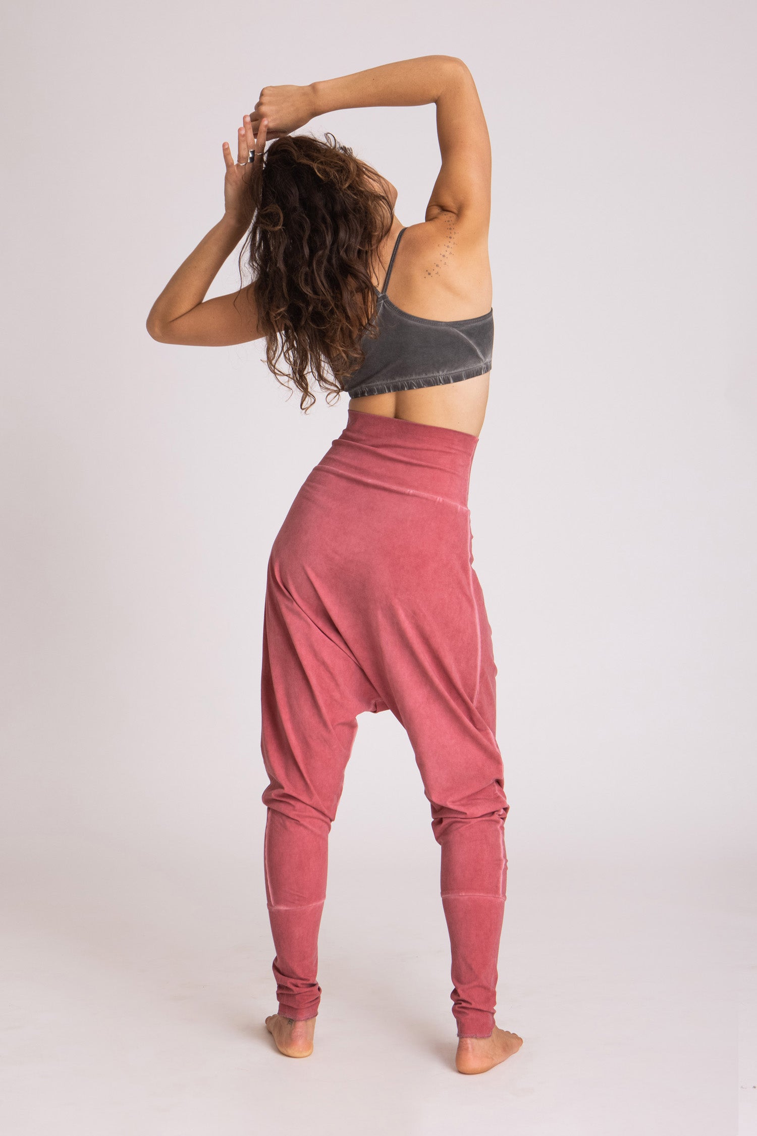 Stonewash Harem Pants