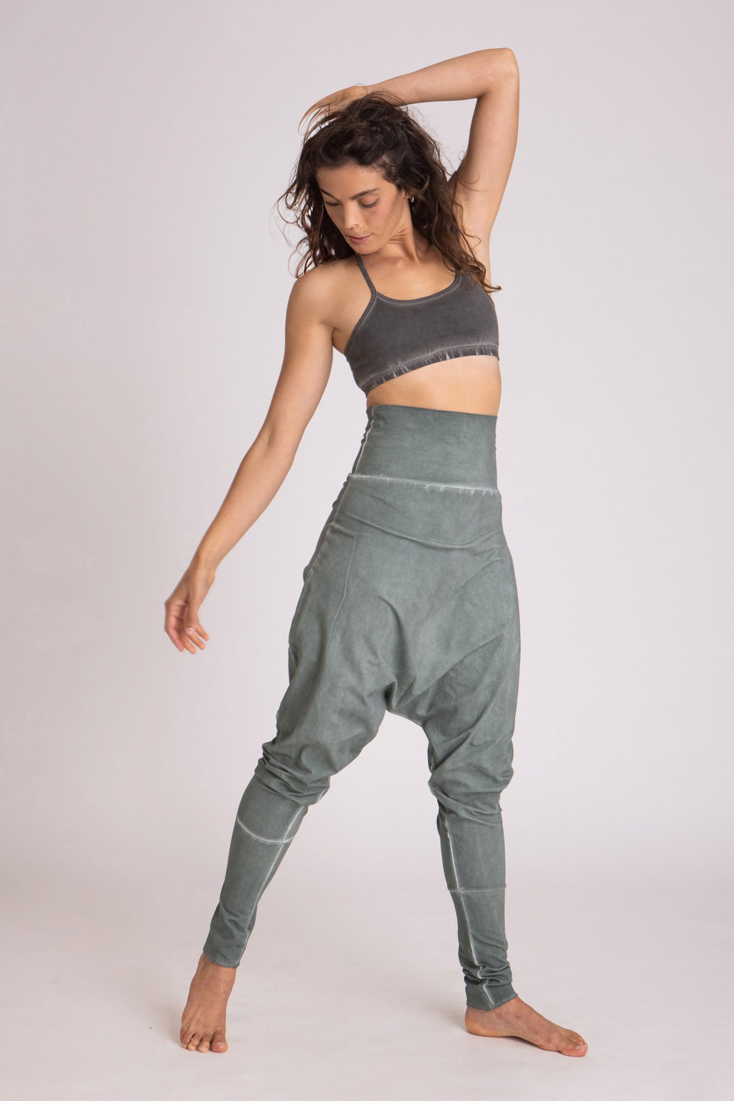 Stonewash Harem Pants