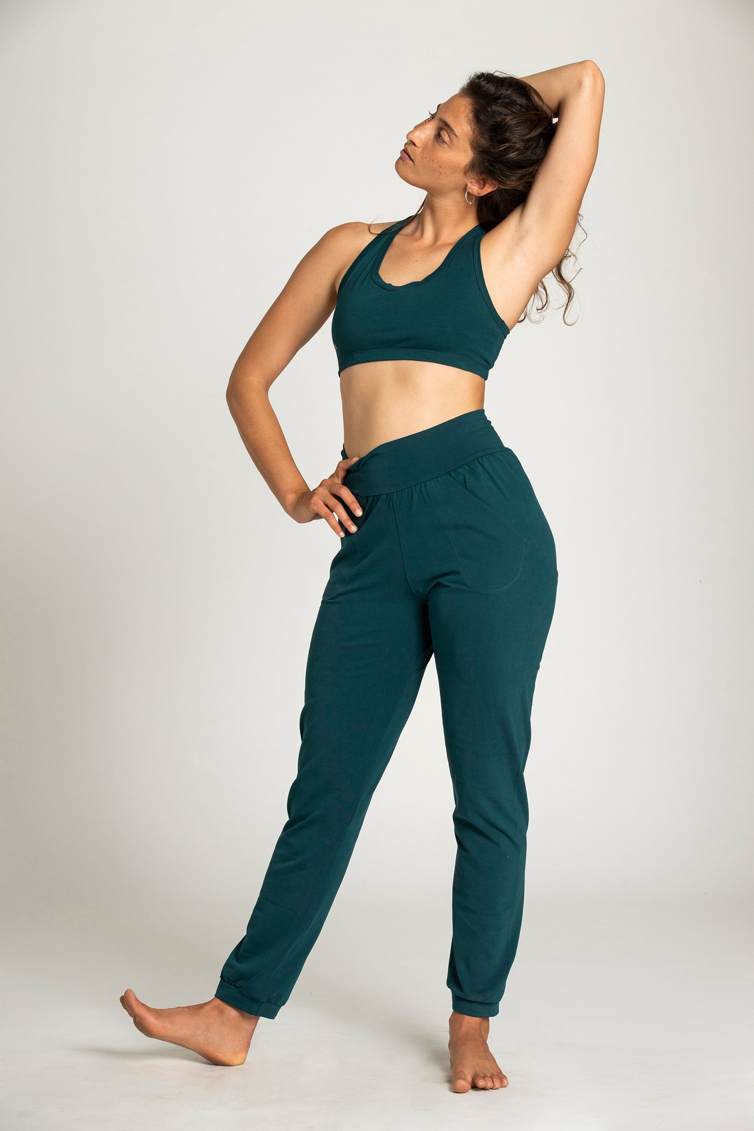 ACTIVE BASIC Waist Elastic Slim Flare Yoga Pants – KesleyBoutique