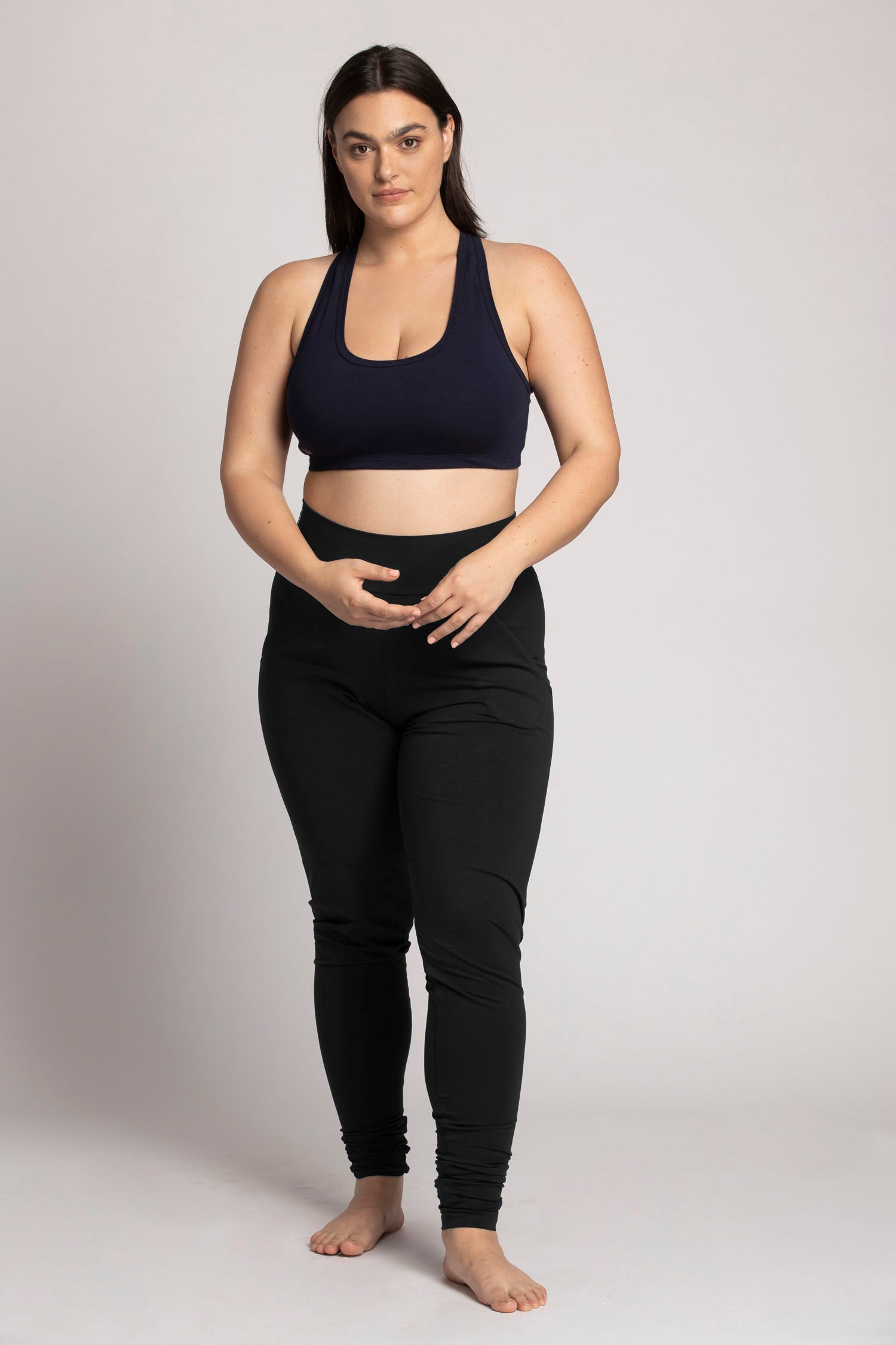 I'mPerfect Organic Cotton Extra Long Slouchy Pants 50%off