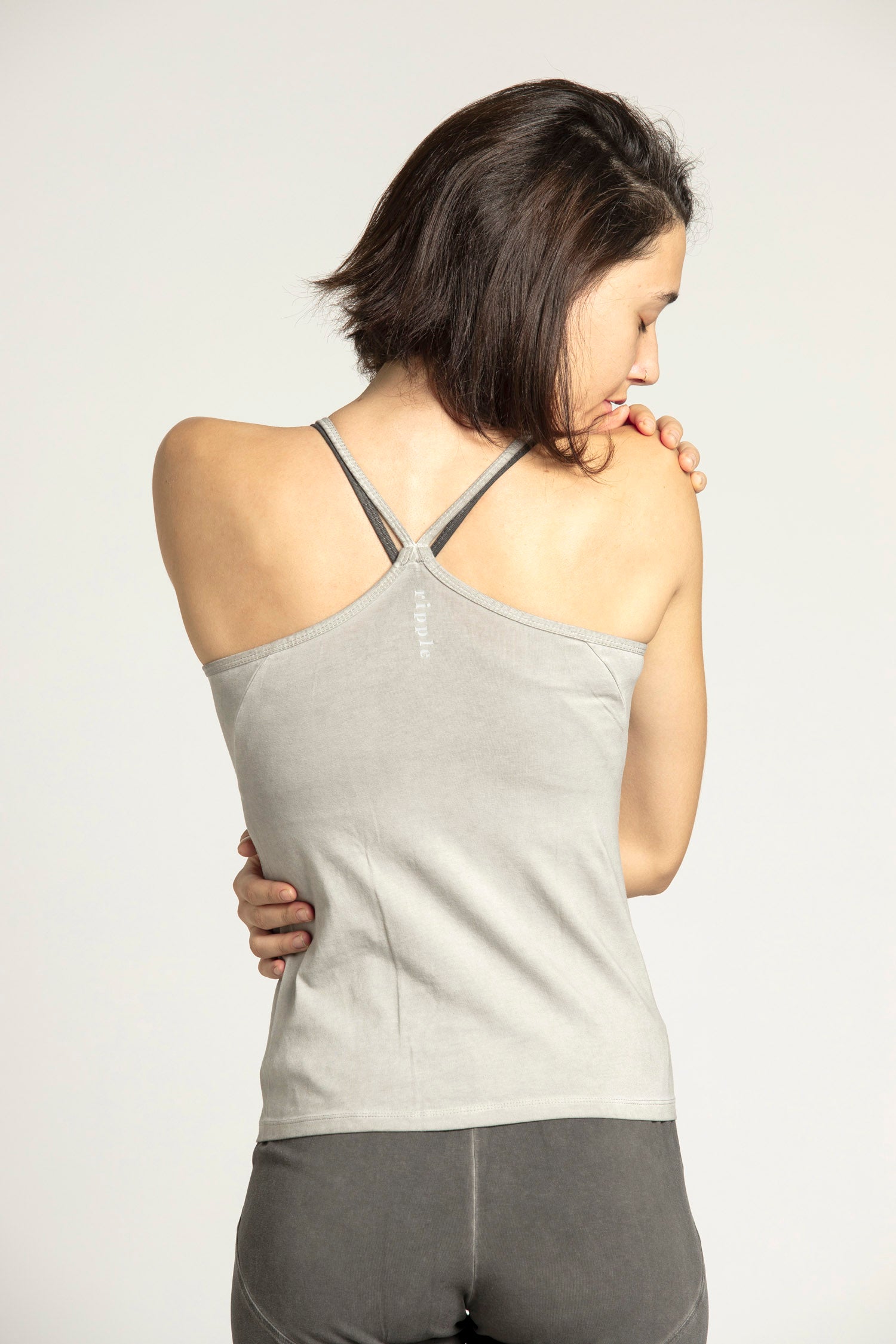 I'mPerfect Stonewash Criss Cross Tank Top  25%off