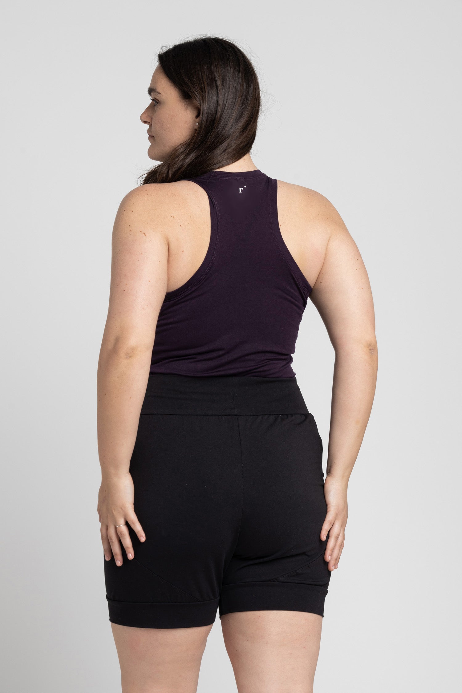 Eggplant Soft Racer Tank Top