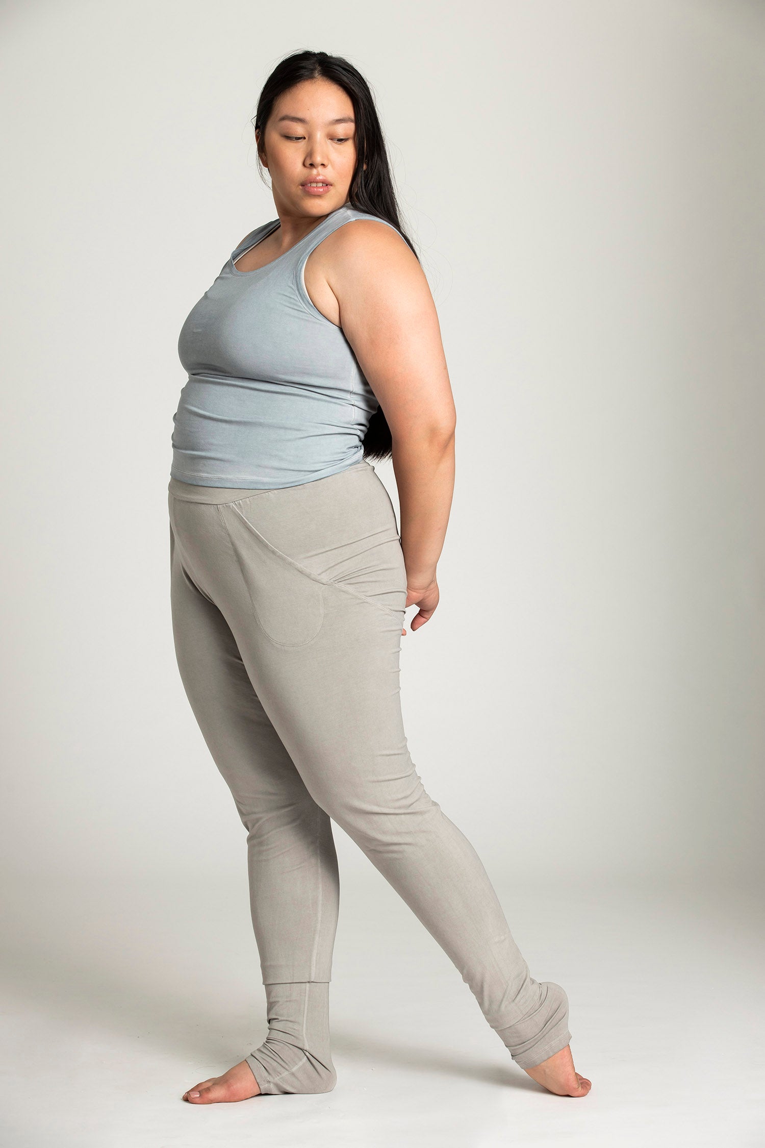 I'mPerfect Stonewash Extra Long Slouchy Pants 50%off