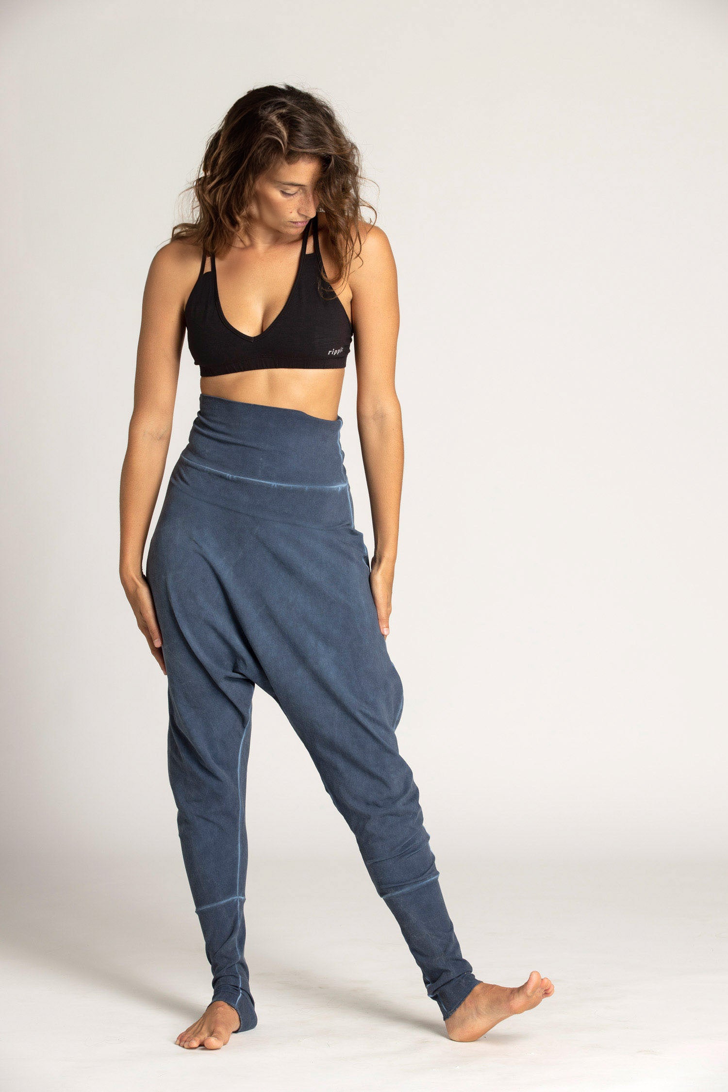 Stonewash Harem Pants