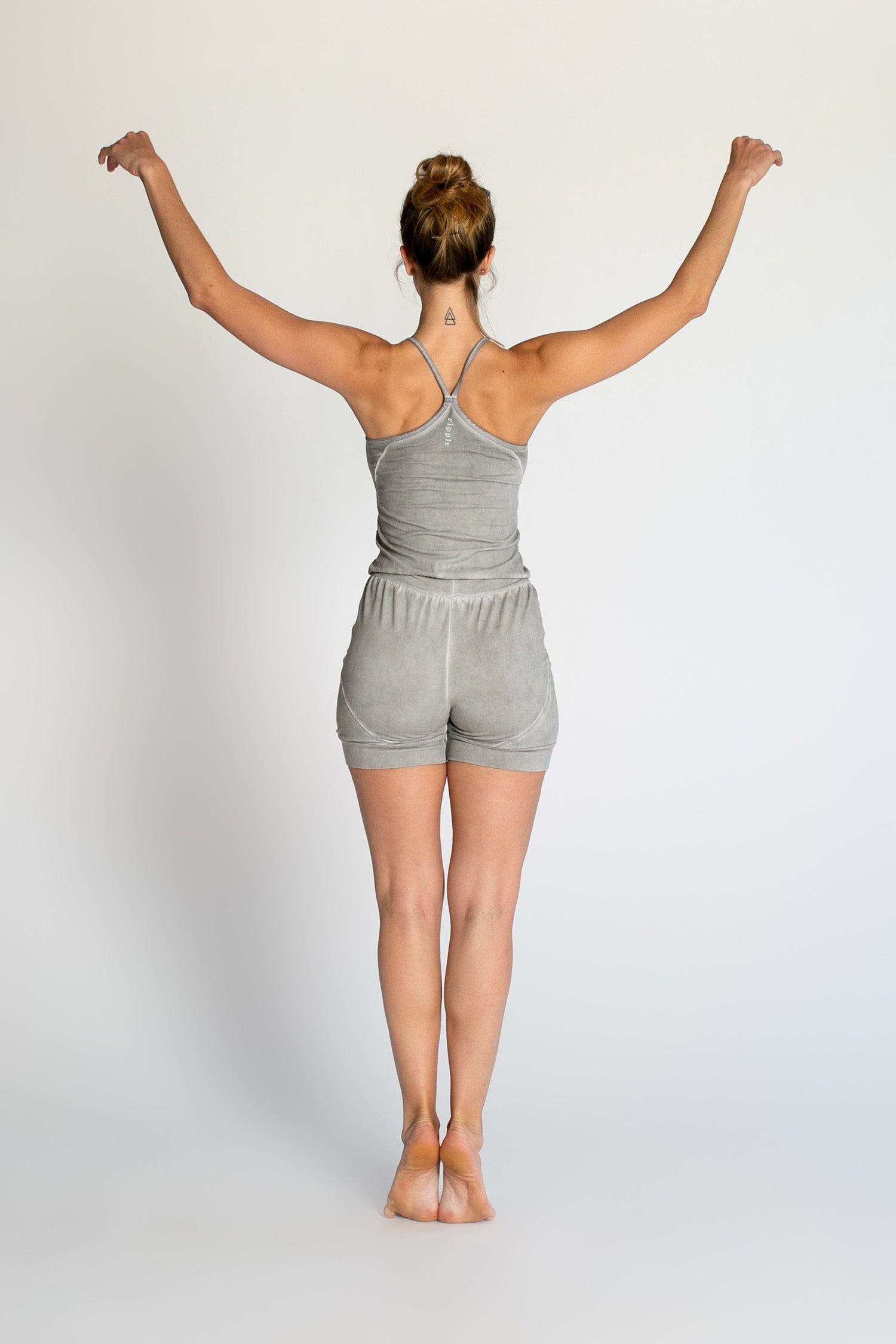I'mPerfect Stonewash Short Yoga Jumpsuit 50%off