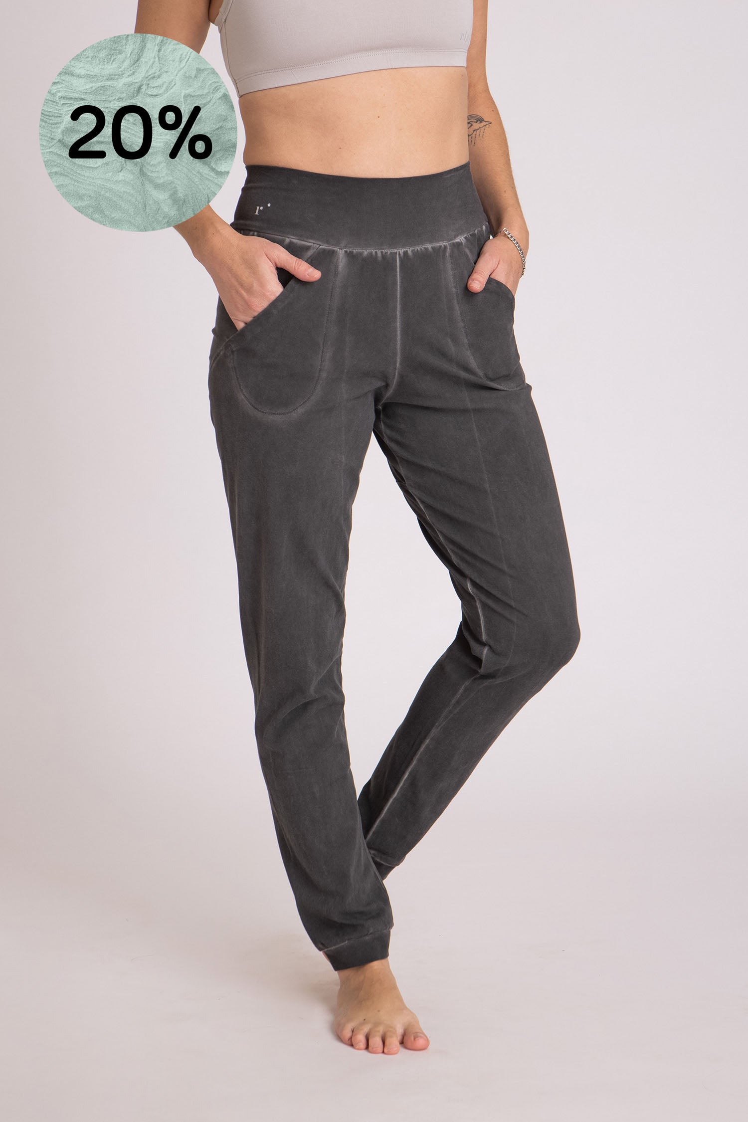 Stonewash Unisex Slouchy Yoga Pants