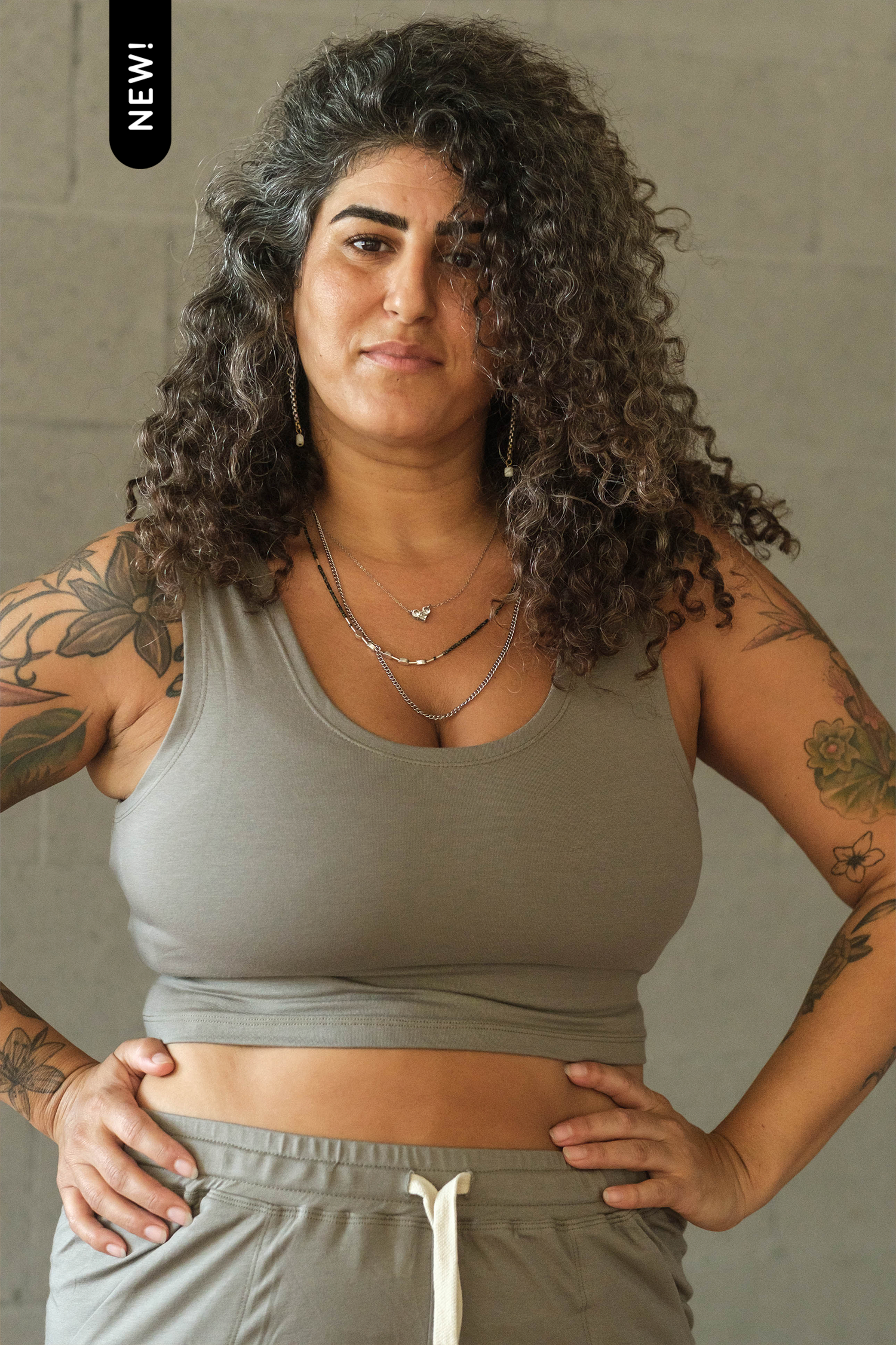 Soft Modal V Back Cropped Top