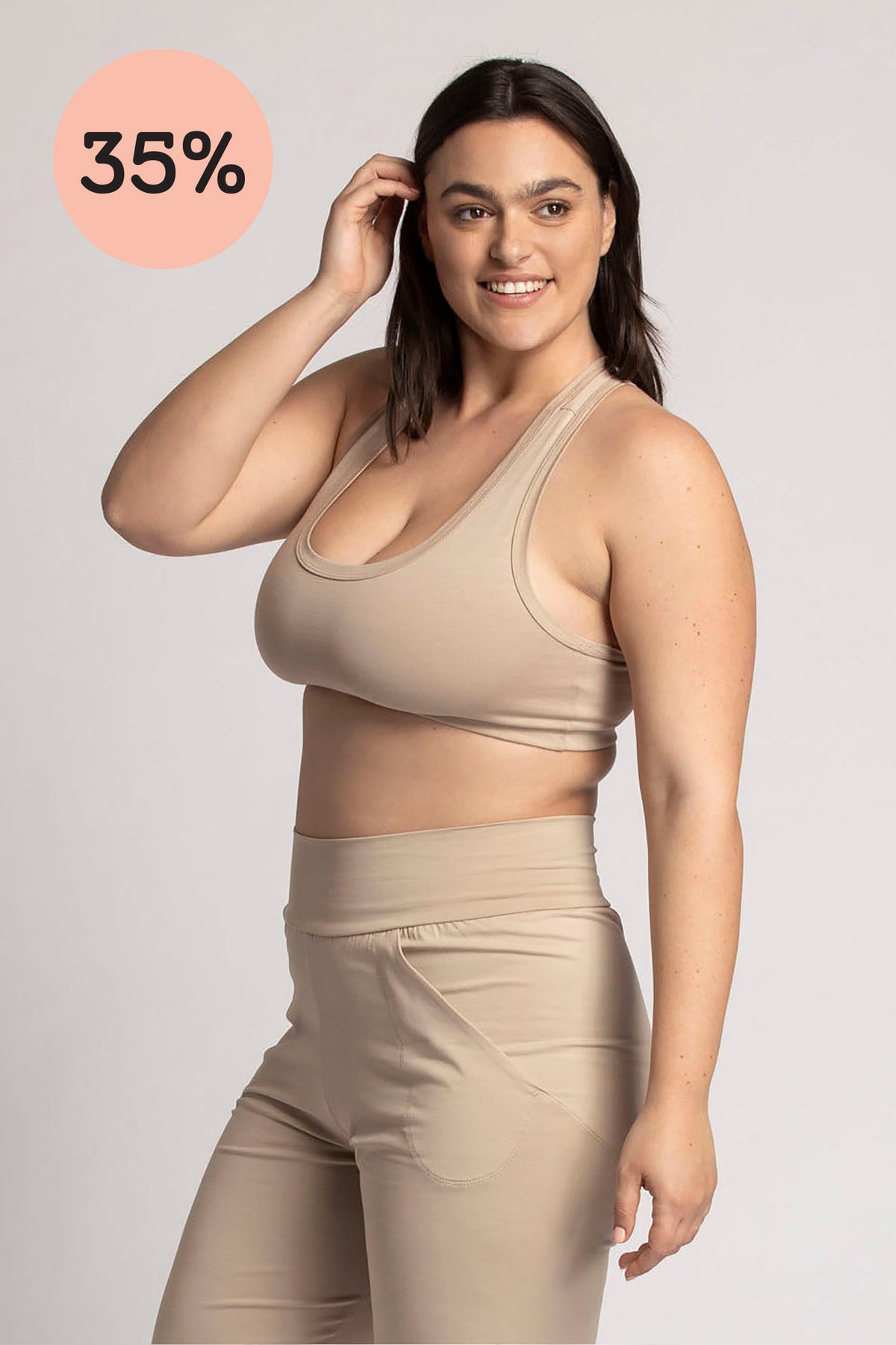 I&#39;mPerfect Organic Cotton Racer-Back Bra 35%off
