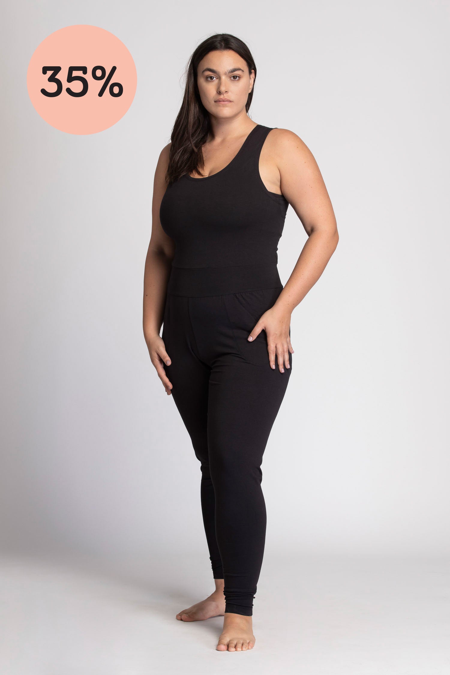 I'mPerfect V Back Jumpsuit 35%off