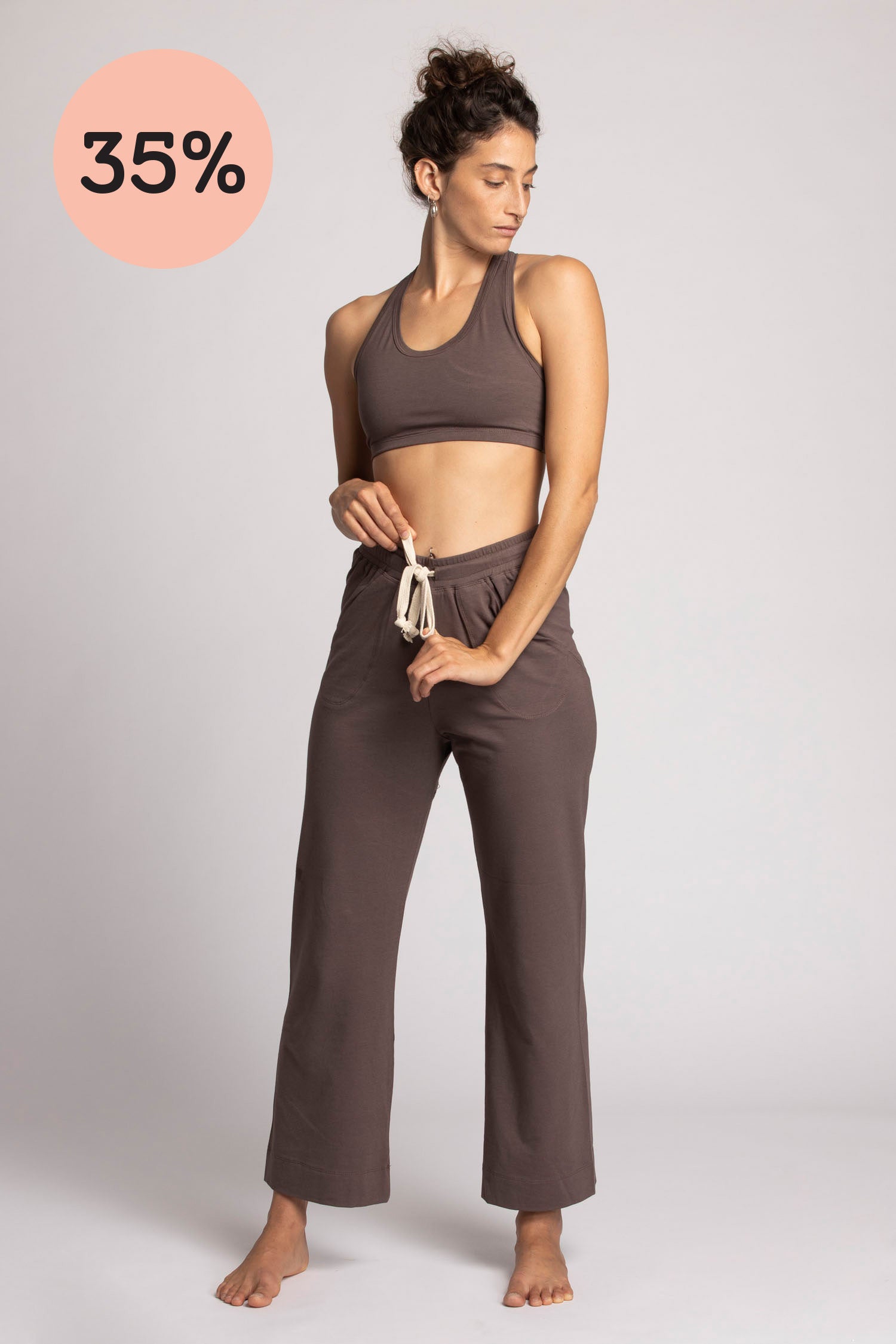 I'mPerfect Soft Modal Wide Leg Lounge Pants 35%off