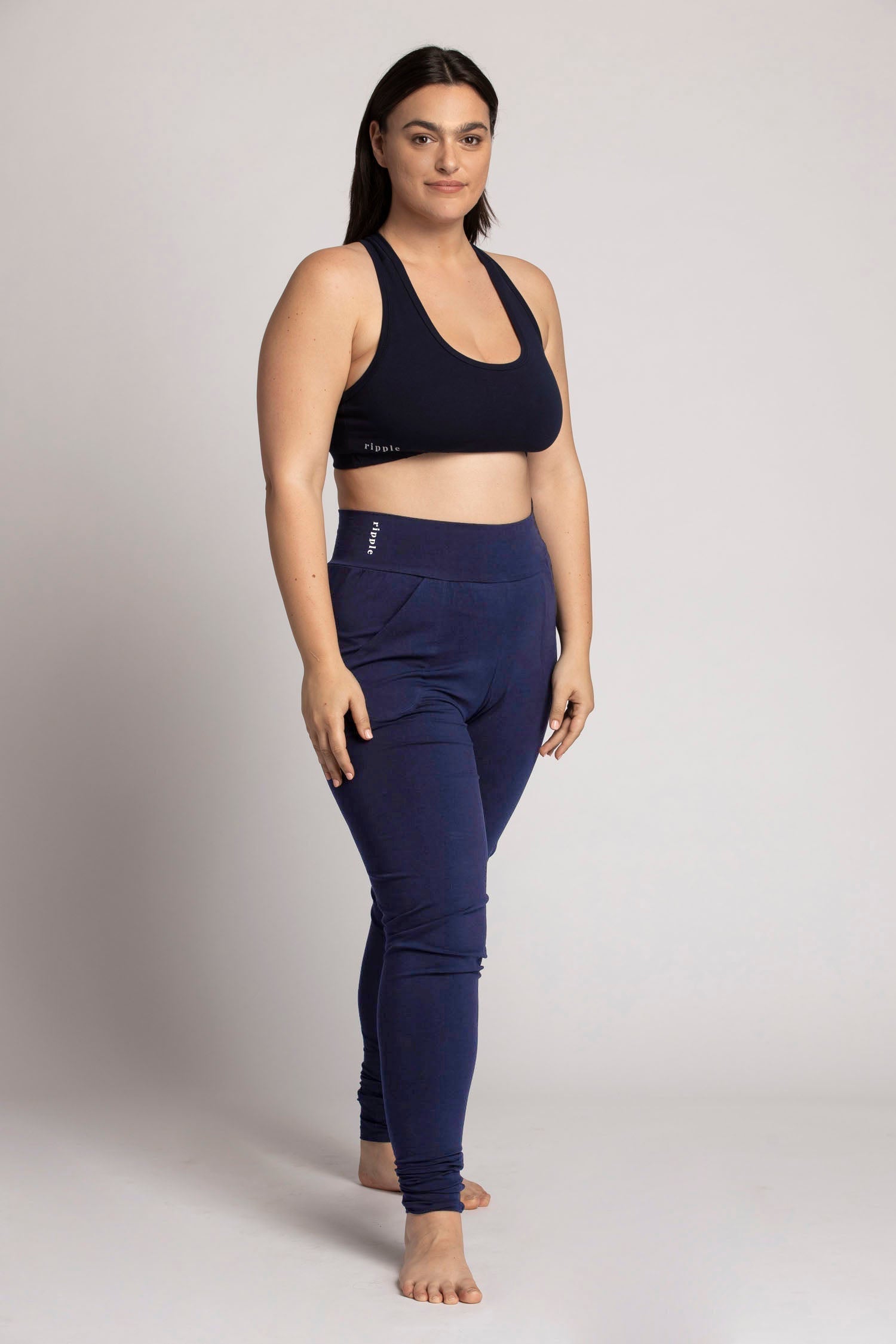 I'mPerfect Organic Cotton Extra Long Slouchy Pants 50%off