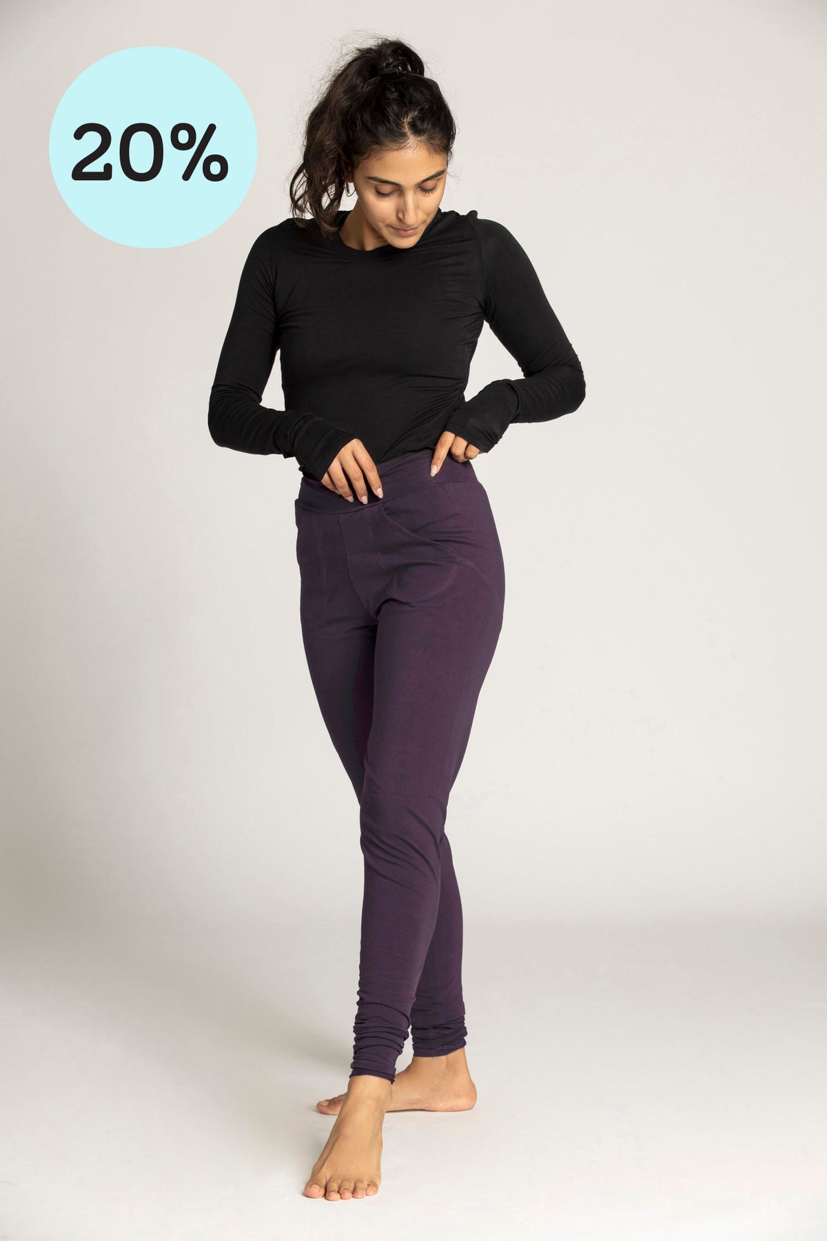 Organic Cotton Extra Long Slouchy Pants