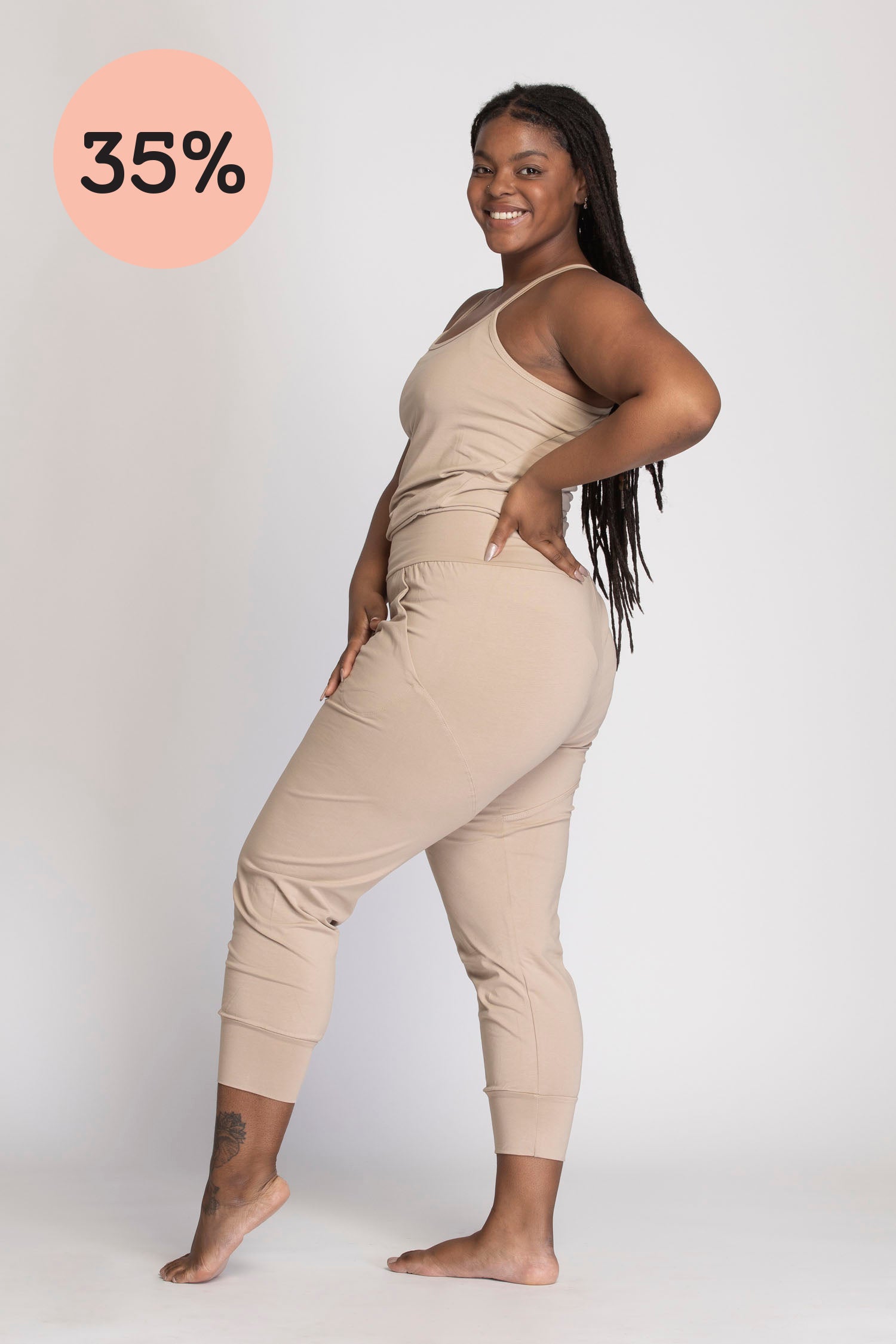 I'mPerfect Organic Cotton Yoga Jumpsuit 35%off