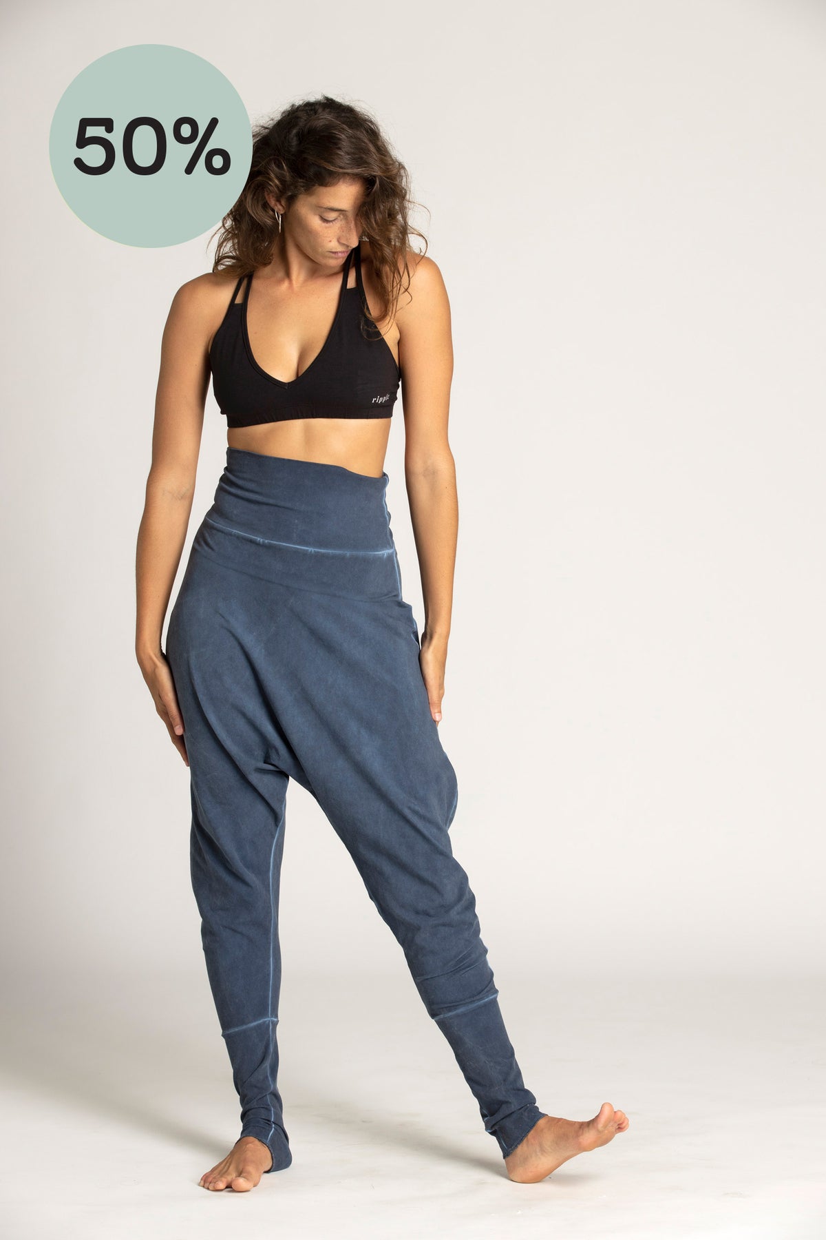 I&#39;mPerfect Stonewash Harem Pants 50%off