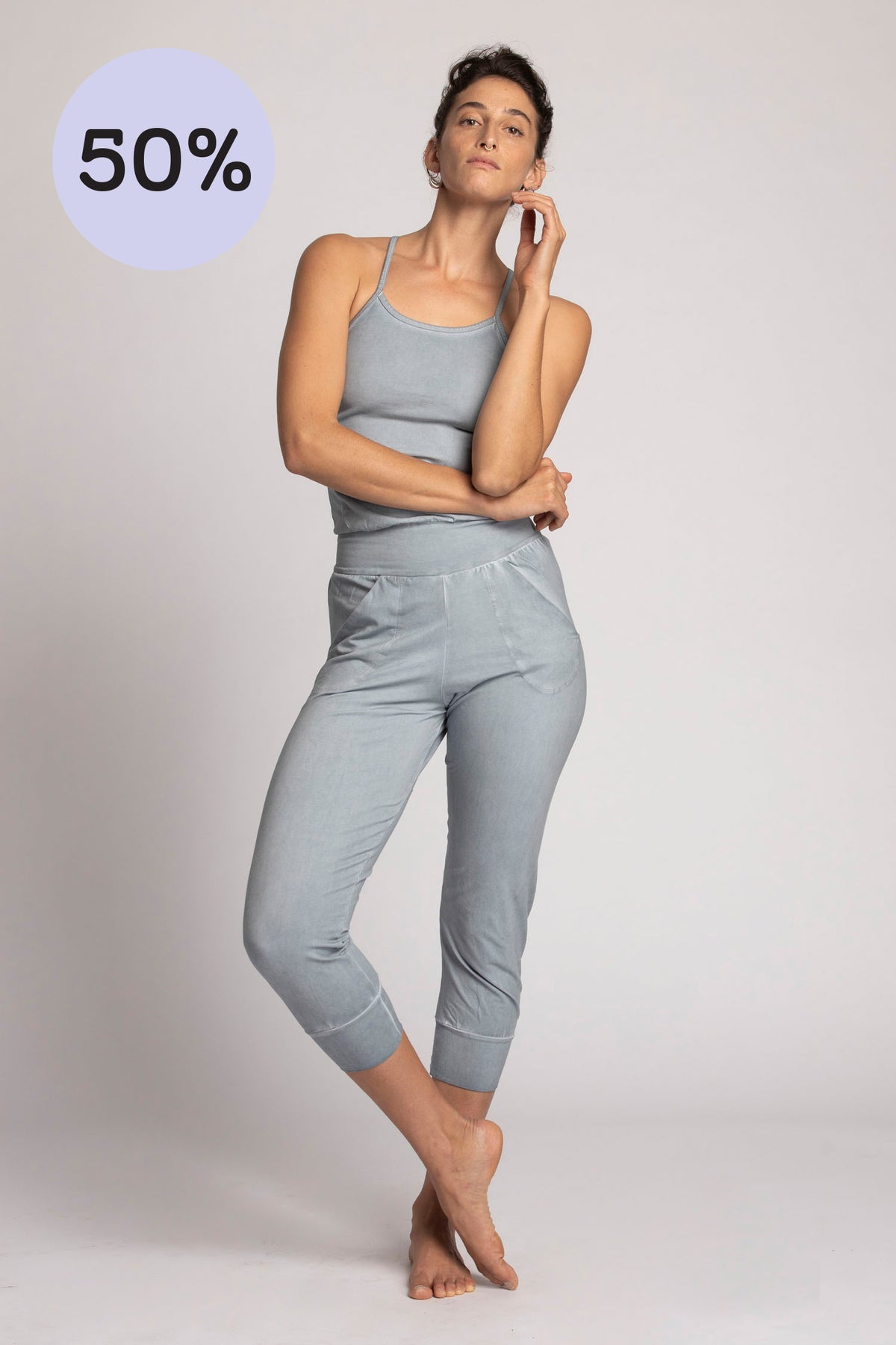 I&#39;mPerfect Stonewash Yoga Jumpsuit - All 50% OFF